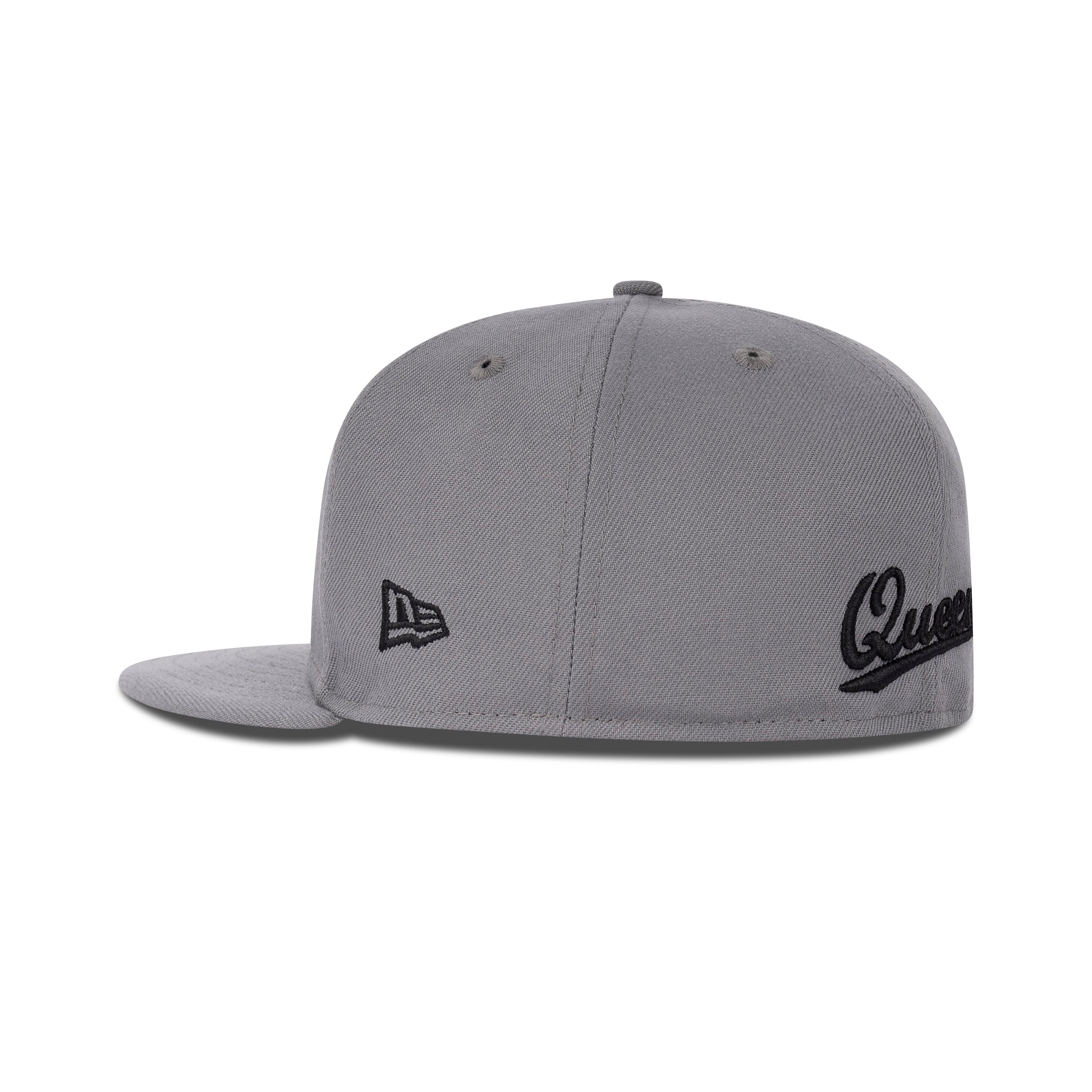 New Era Queens NY Fitted Grey Bottom "Storm Grey Black White"