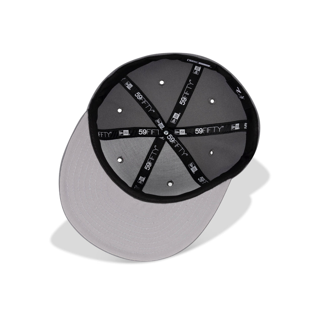 New Era Queens NY Fitted Grey Bottom "Storm Grey Black White"