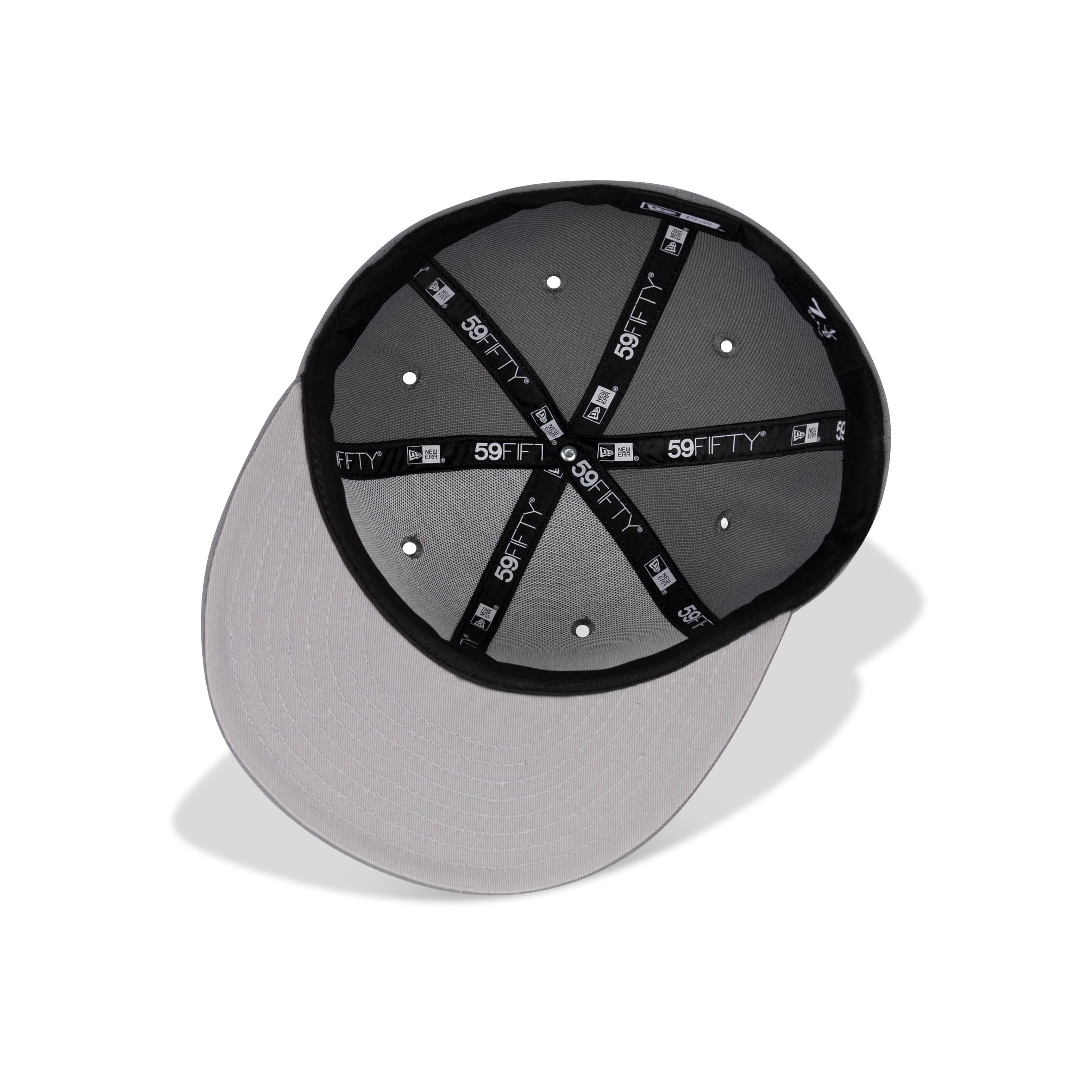 New Era Queens NY Fitted Grey Bottom "Storm Grey Black White"