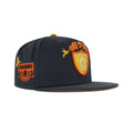 New Era Oakland Raiders Dia De Muertos Fitted Yellow Bottom "Graphite Orange" (Raiders Patch Embroidery)