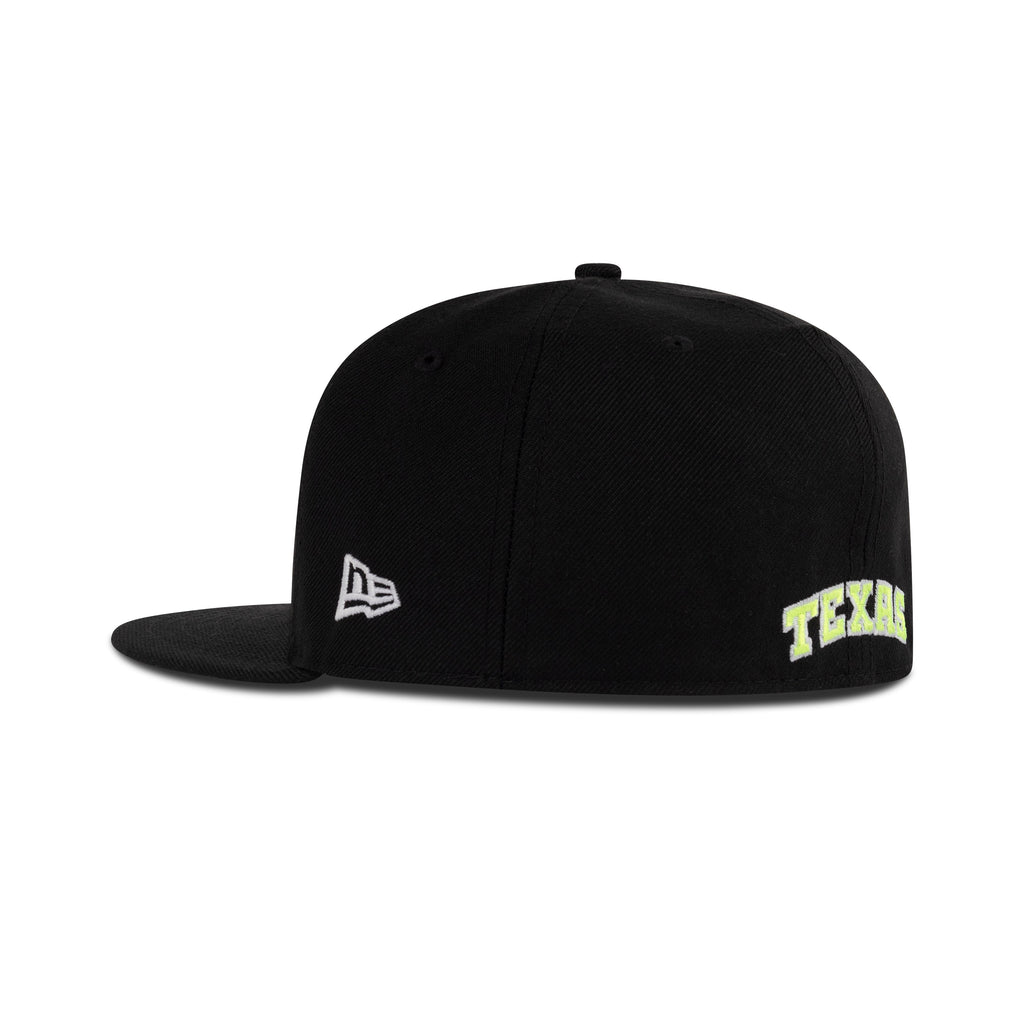New Era Texas Rangers Fitted Grey Bottom "Black Neon Yellow" (1995 All Star Game Patch)