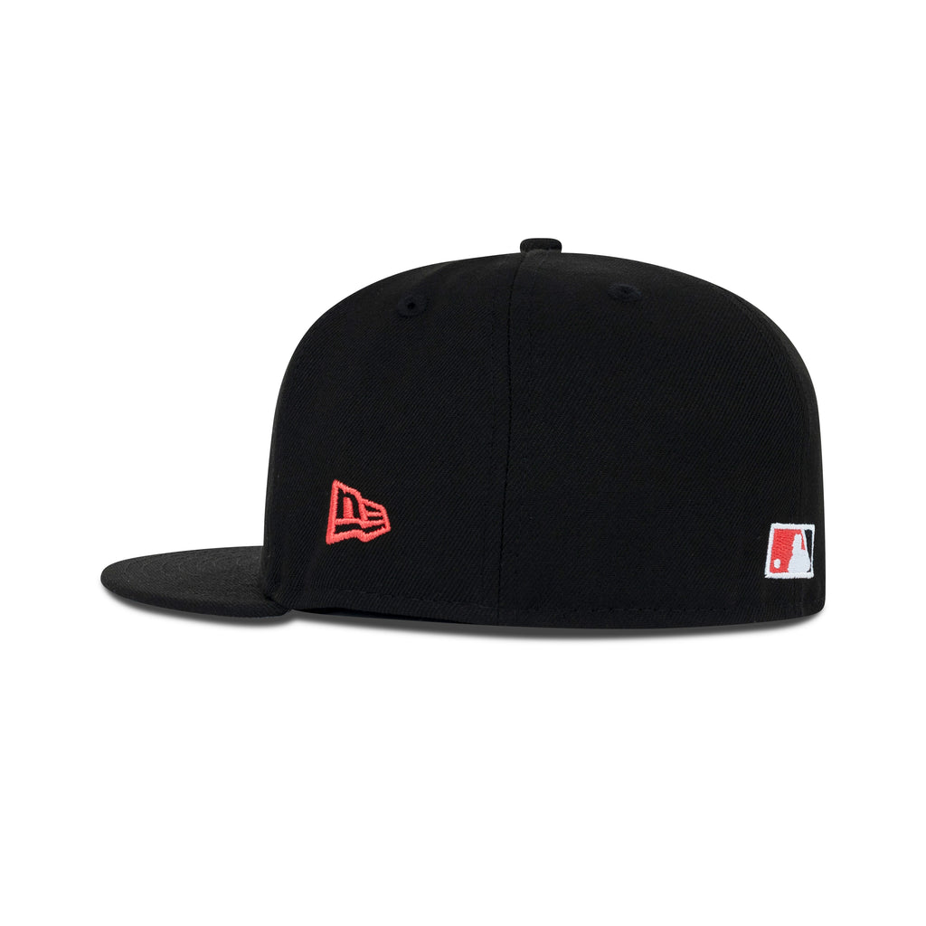 New Era Texas Rangers Fitted Grey Bottom "Black Orange" (40th Anniversary Embroidery)