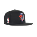 New Era Toronto Raptors Snapback Grey Bottom "Black Silver Red Purple" (NBA Logo Embroidery)