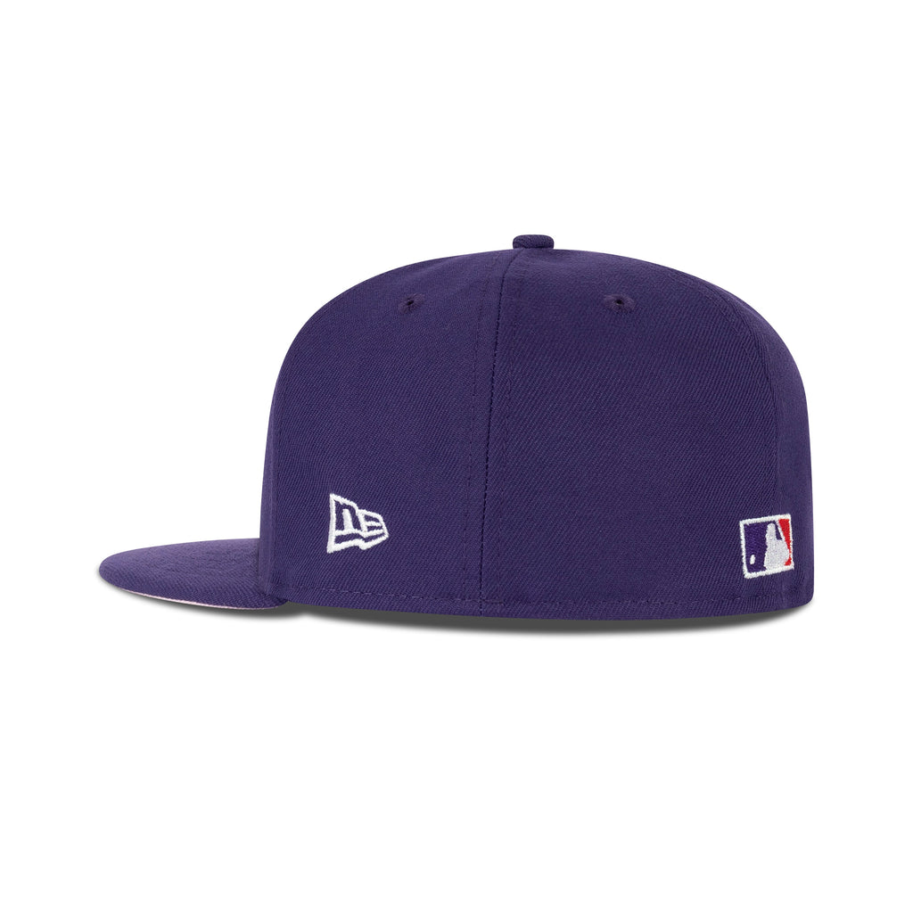New Era Tampa Bay Rays Fitted Pink Bottom "Purple Front Door Red Pink" (2008 World Series Embroidery)