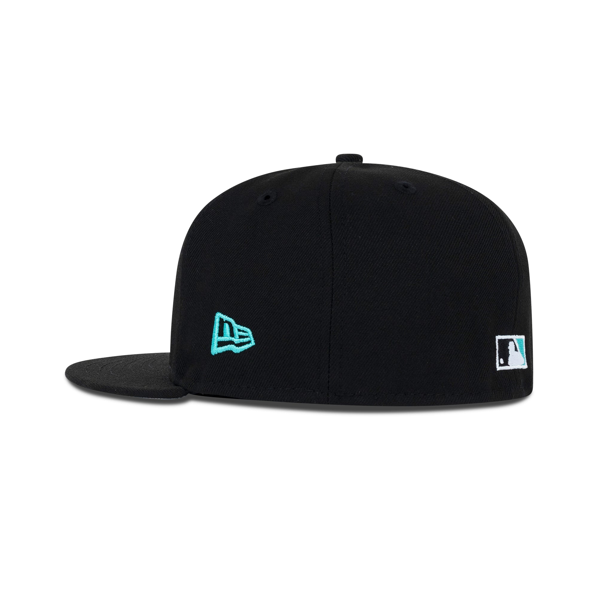 New Era Boston Red Sox Fitted Grey Bottom "Black White Teal" (2004 World Series Champions Embroidery)