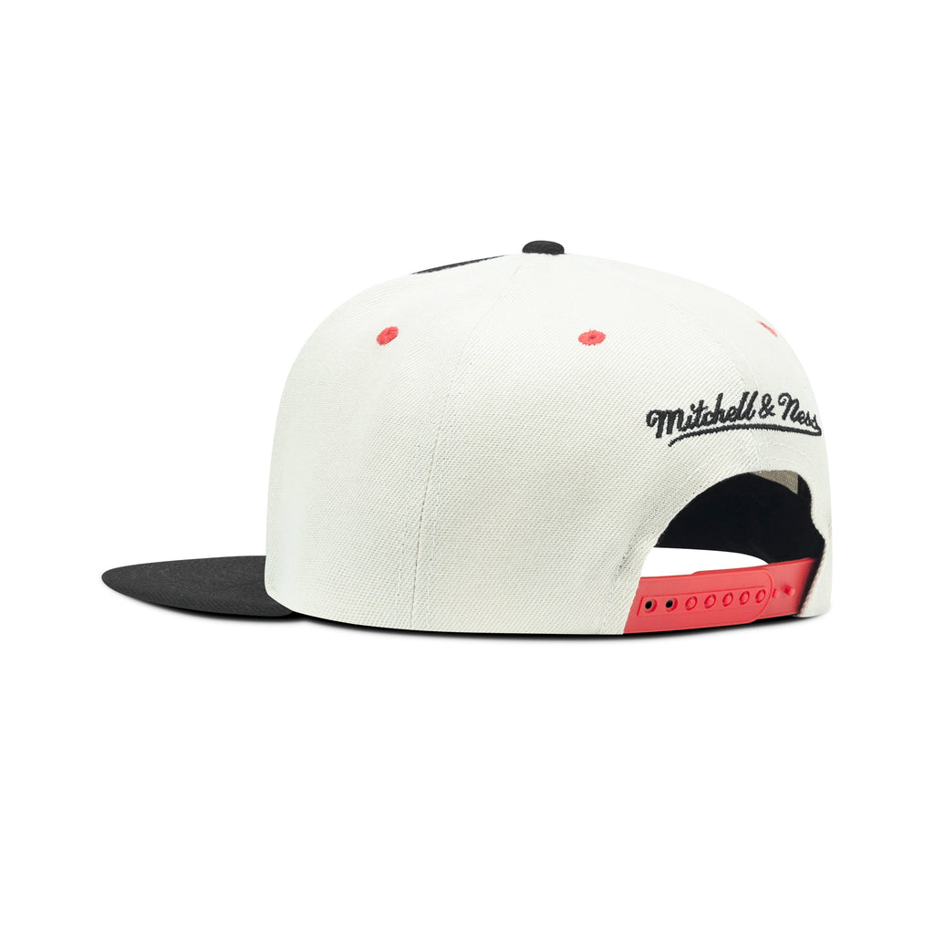 Mitchell & Ness Detroit Red Wings Pop Panel Snapback Green Bottom "Cream Black Red"