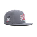 New Era Houston Rockets Fitted Gray Bottom "Storm Gray Metallic Black Pearl GS Red" (1995 NBA Finals Embroidery)