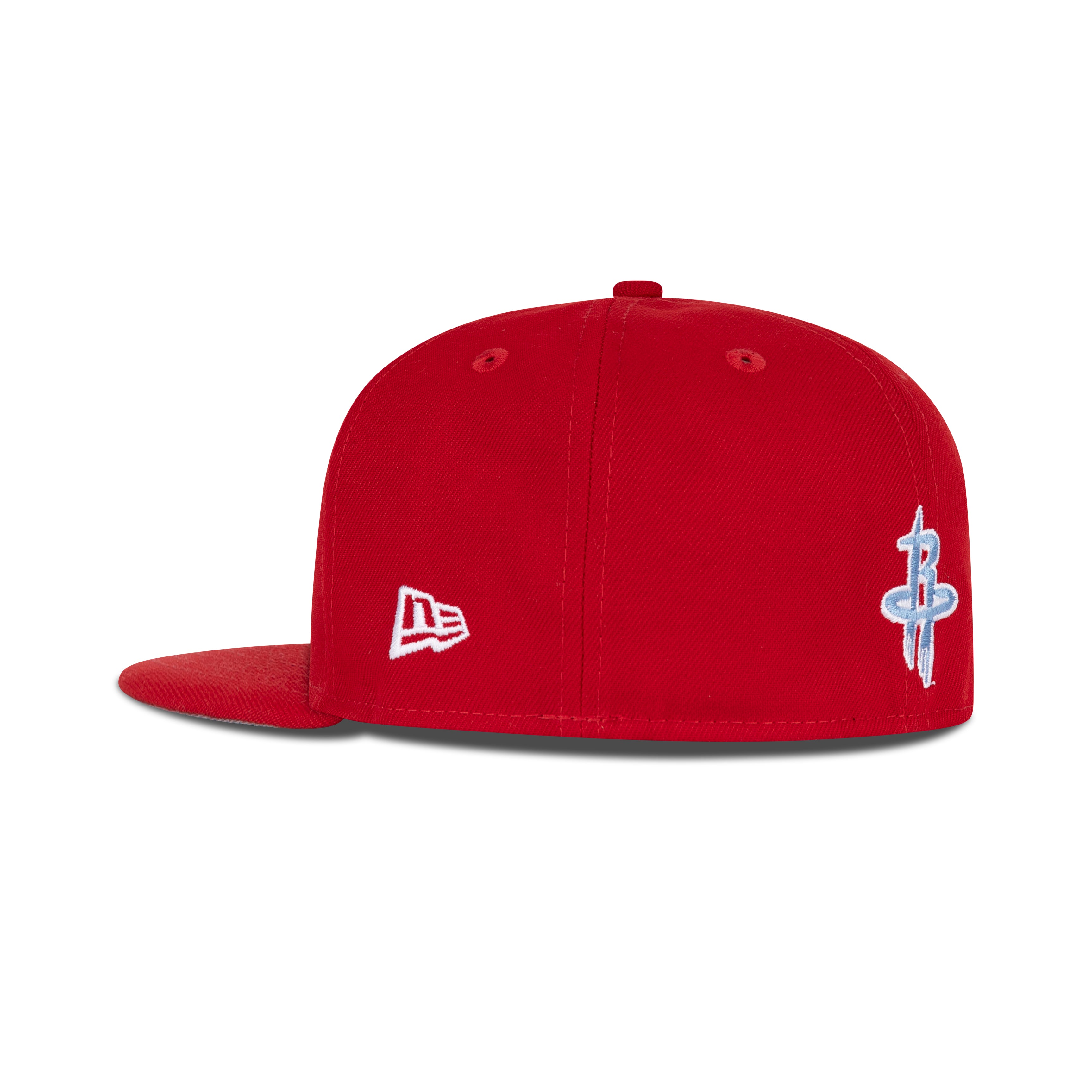 New Era Houston Rockets Fitted Grey Bottom "Scarlet Red Sky White" (1995 NBA Finals Embroidery)