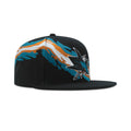 Mitchell & Ness San Jose Sharks Vintage Paintbrush Snapback Green Bottom "Black"