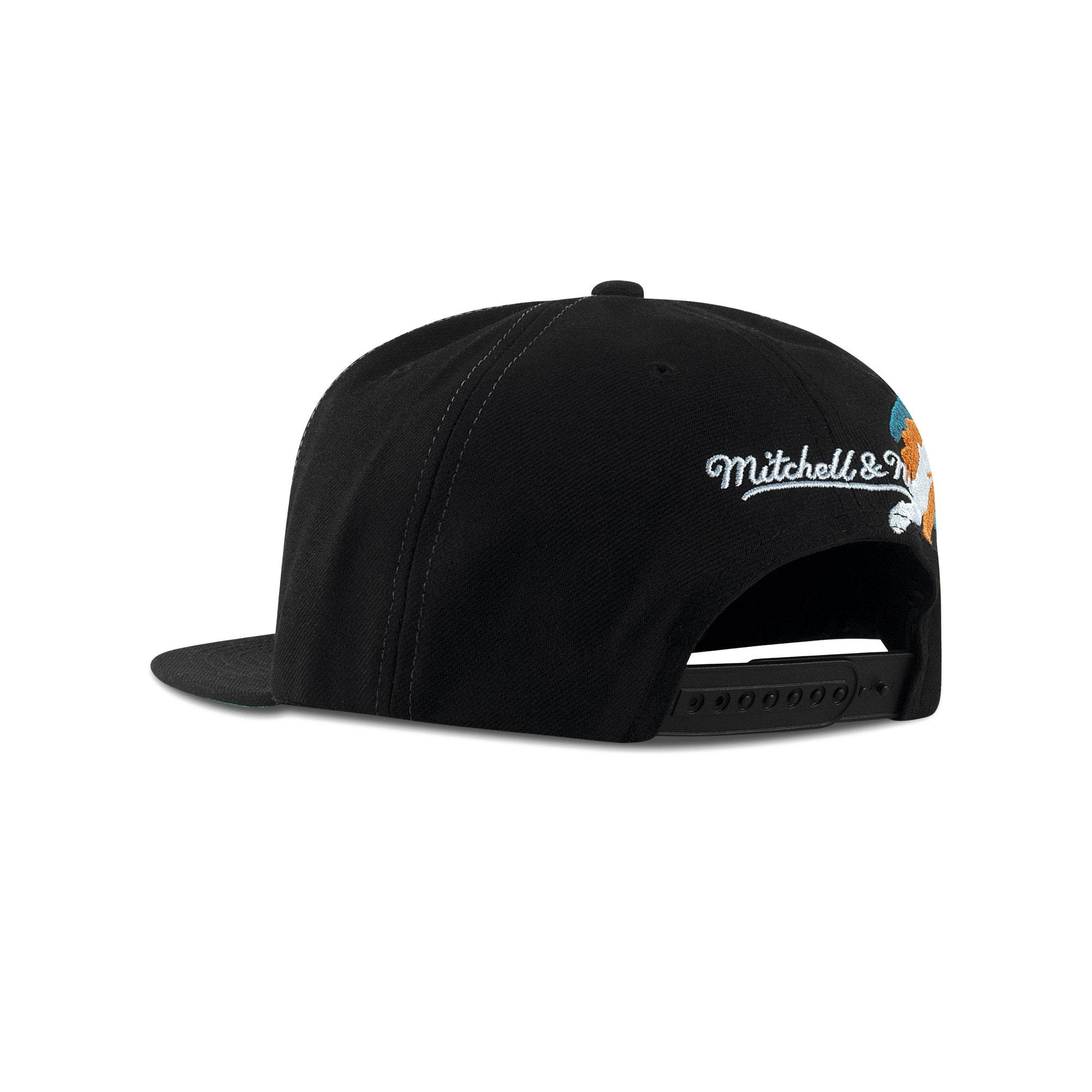 Mitchell & Ness San Jose Sharks Vintage Paintbrush Snapback Green Bottom "Black"