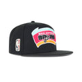 New Era San Antonio Spurs Snapback Grey Bottom "Black White Silver Teal" (NBA Logo  Embroidery)