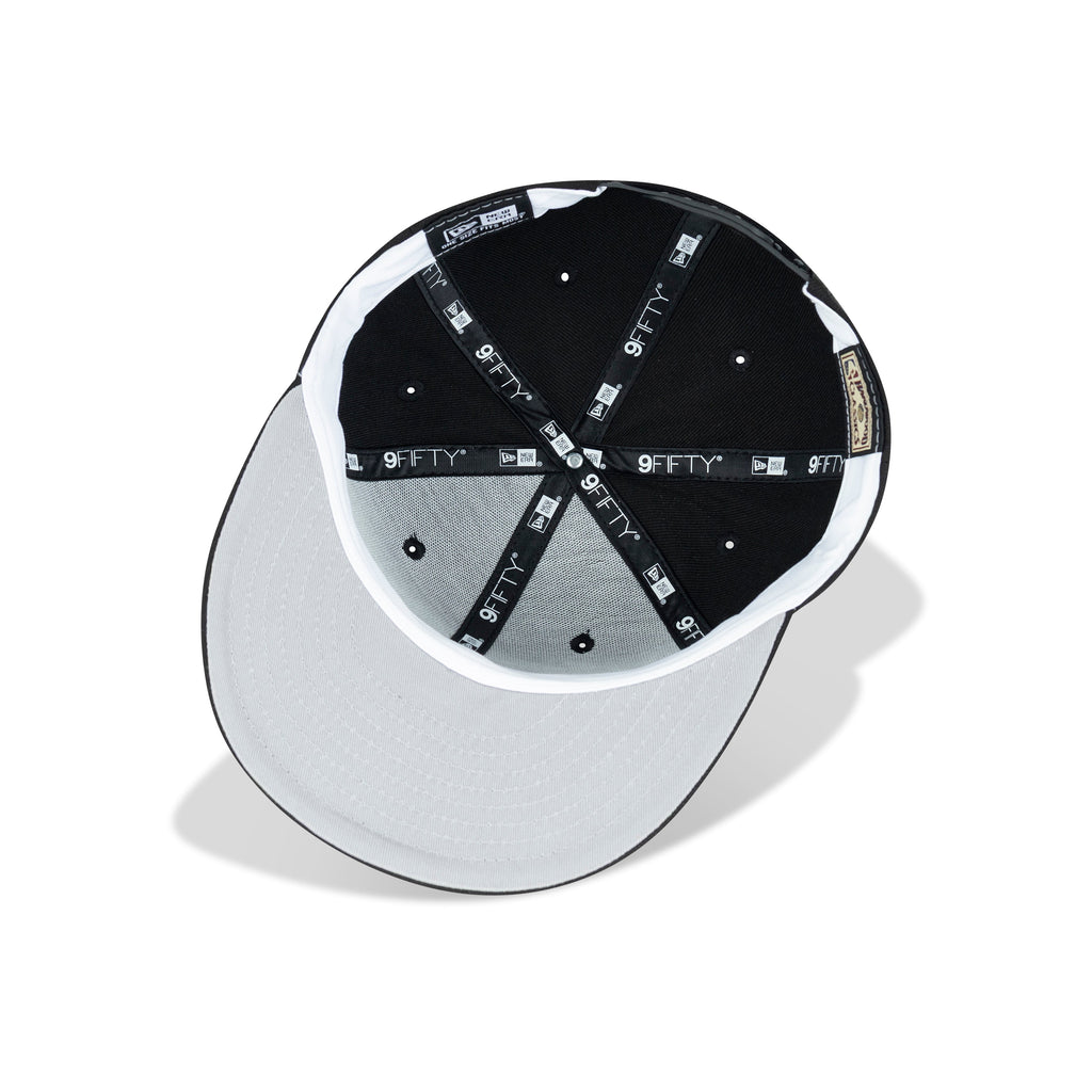 New Era San Antonio Spurs Snapback Grey Bottom "Black White Silver Teal" (NBA Logo  Embroidery)