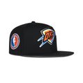 New Era Oklahoma City Thunder Fitted Grey Bottom "Black Royal Orange" (Oklahoma City Thunder Embroidery)