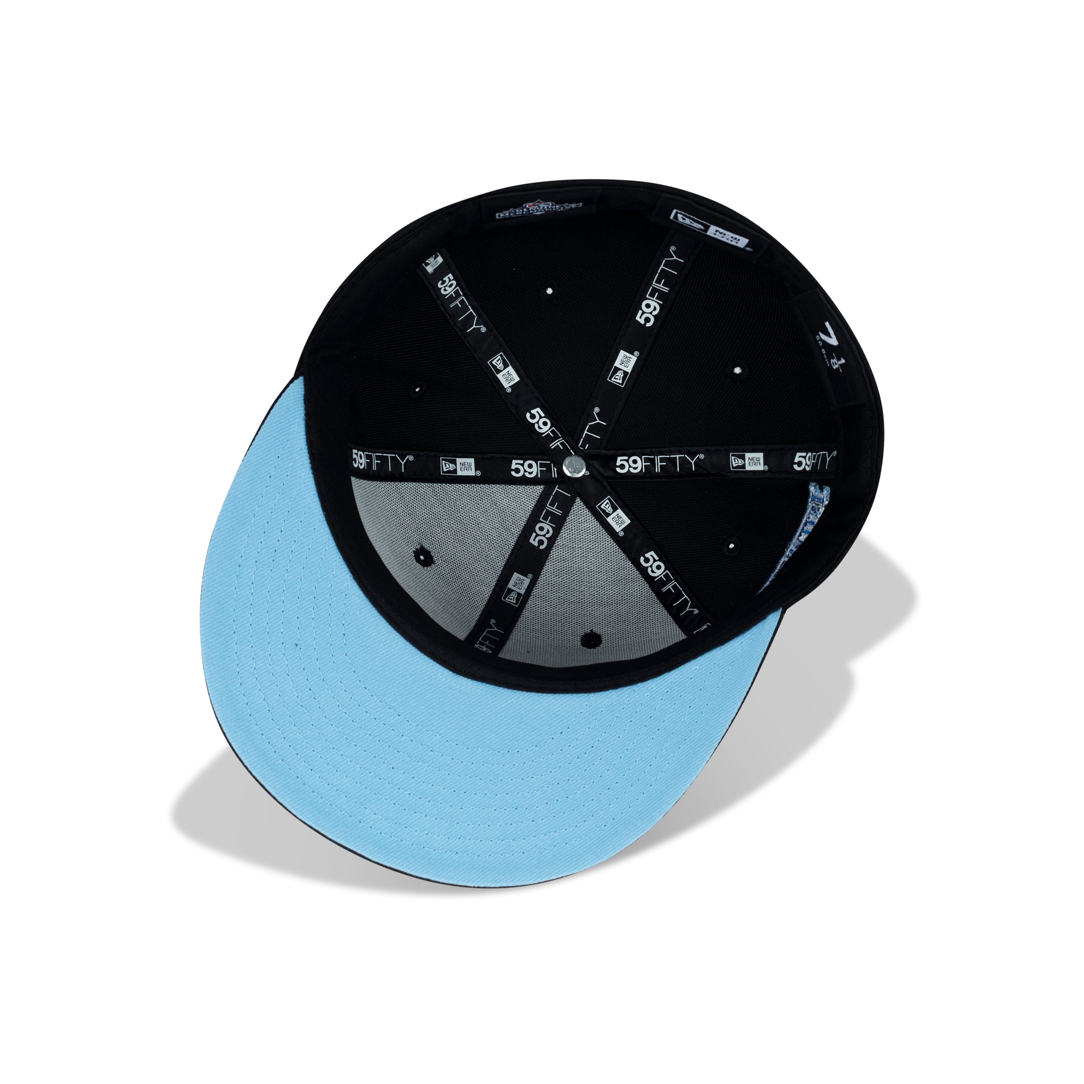 New Era Norfolk Tides Fitted Sky Bottom "Black Sky" (1884 International League Embroidery)