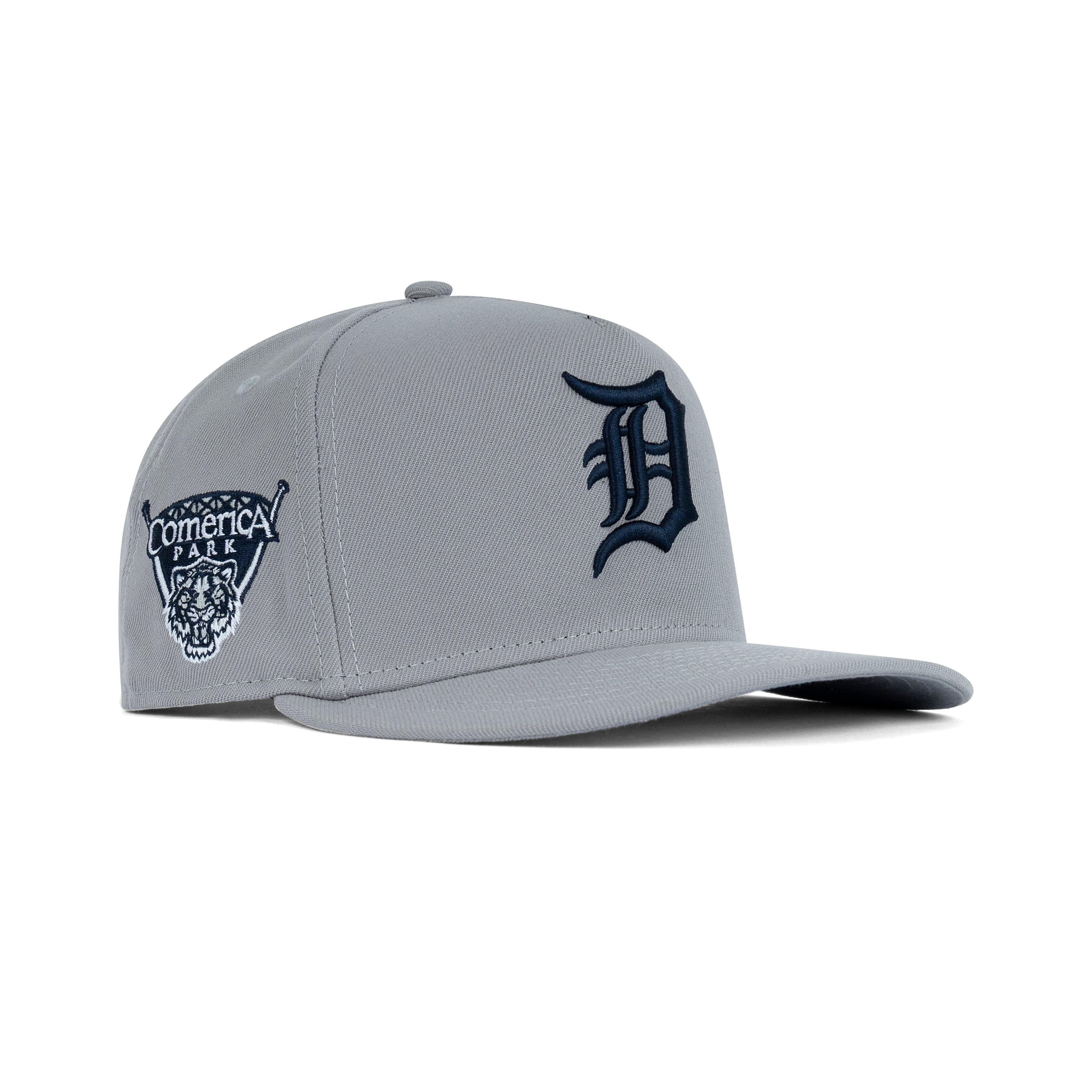 New Era Detroit Tigers A-Frame Snapback Grey Bottom "Light Grey Navy" (Comerica Park Embroidery)