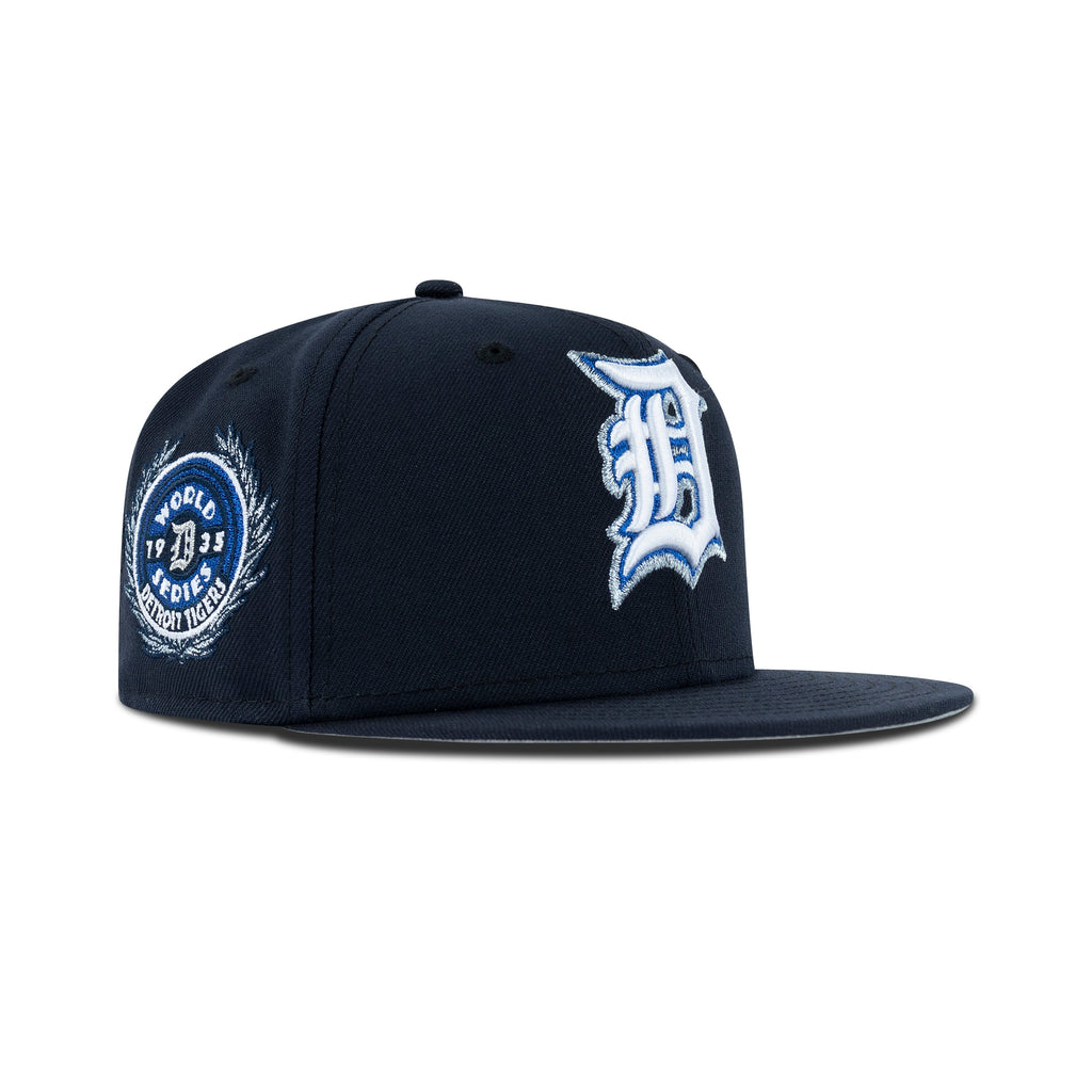 New Era Detroit Tigers Fitted Grey Bottom "Navy White Silver" (1935 World Series Embroidery)