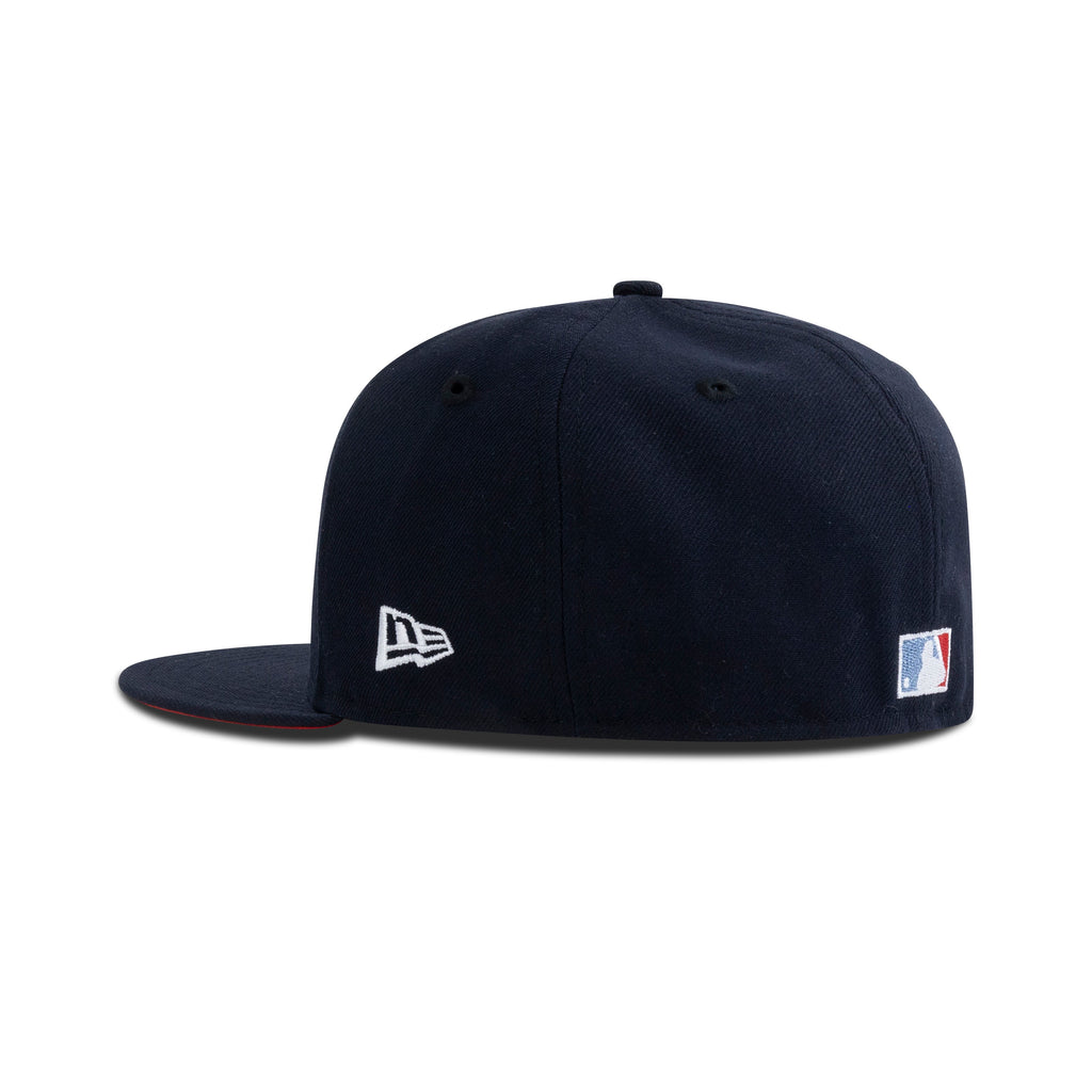 New Era Detroit Tigers Fitted Red Bottom "Navy Metallic Blue Gray Red" (2000 Embroidery)