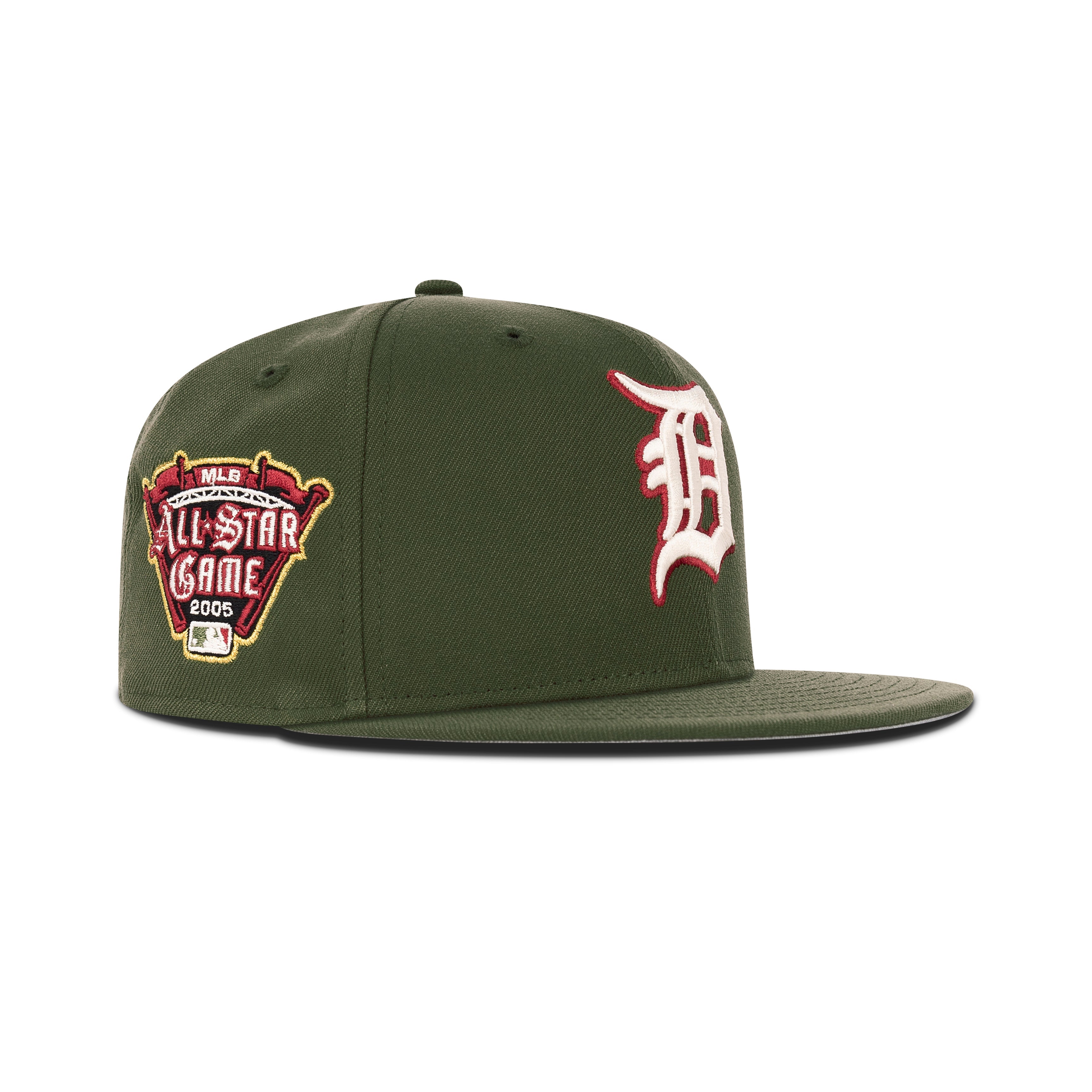 New Era Detroit Tigers Fitted Grey Bottom "Olive Ivory Russet" (2005 All Star Game Embroidery)