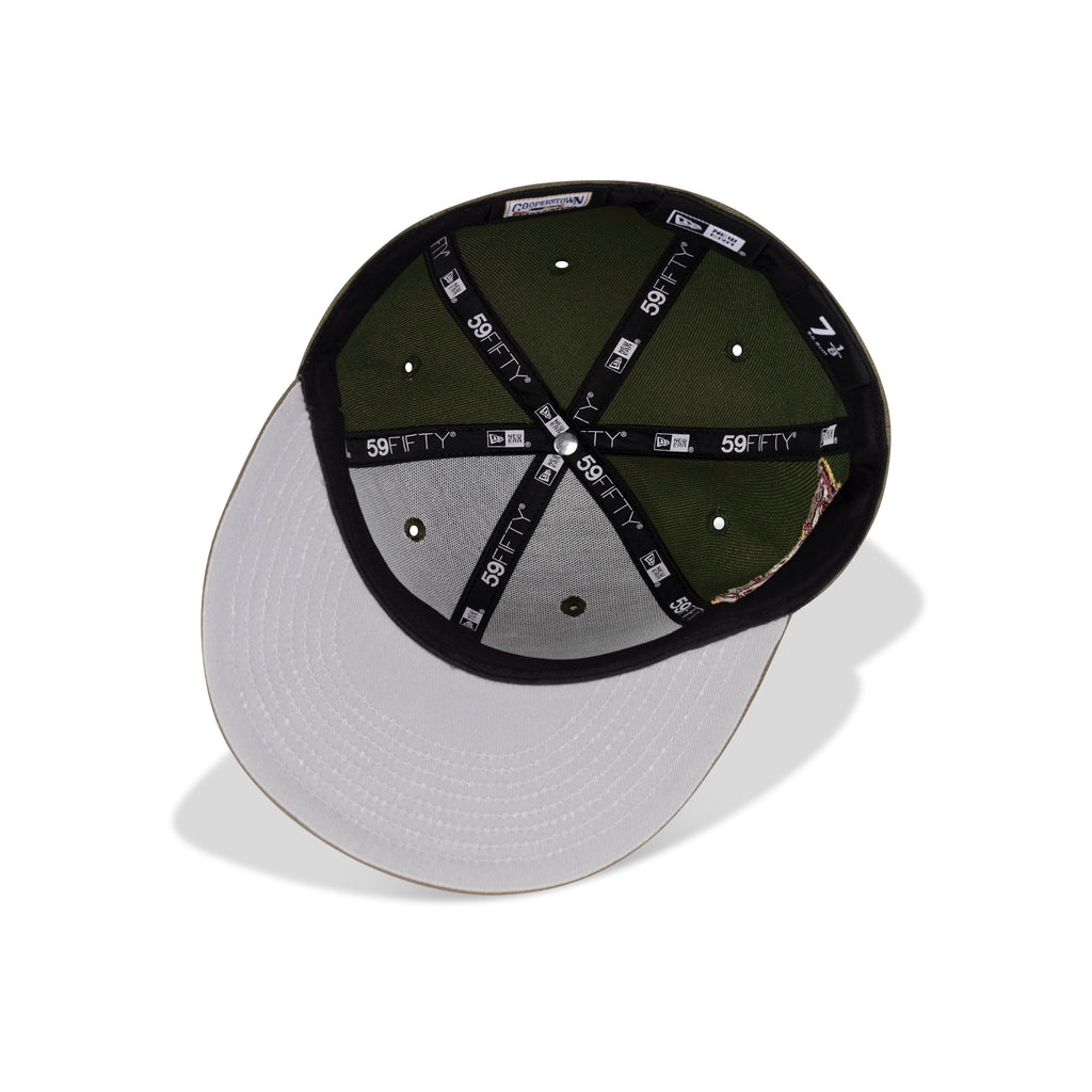 New Era Detroit Tigers Fitted Grey Bottom "Olive Ivory Russet" (2005 All Star Game Embroidery)
