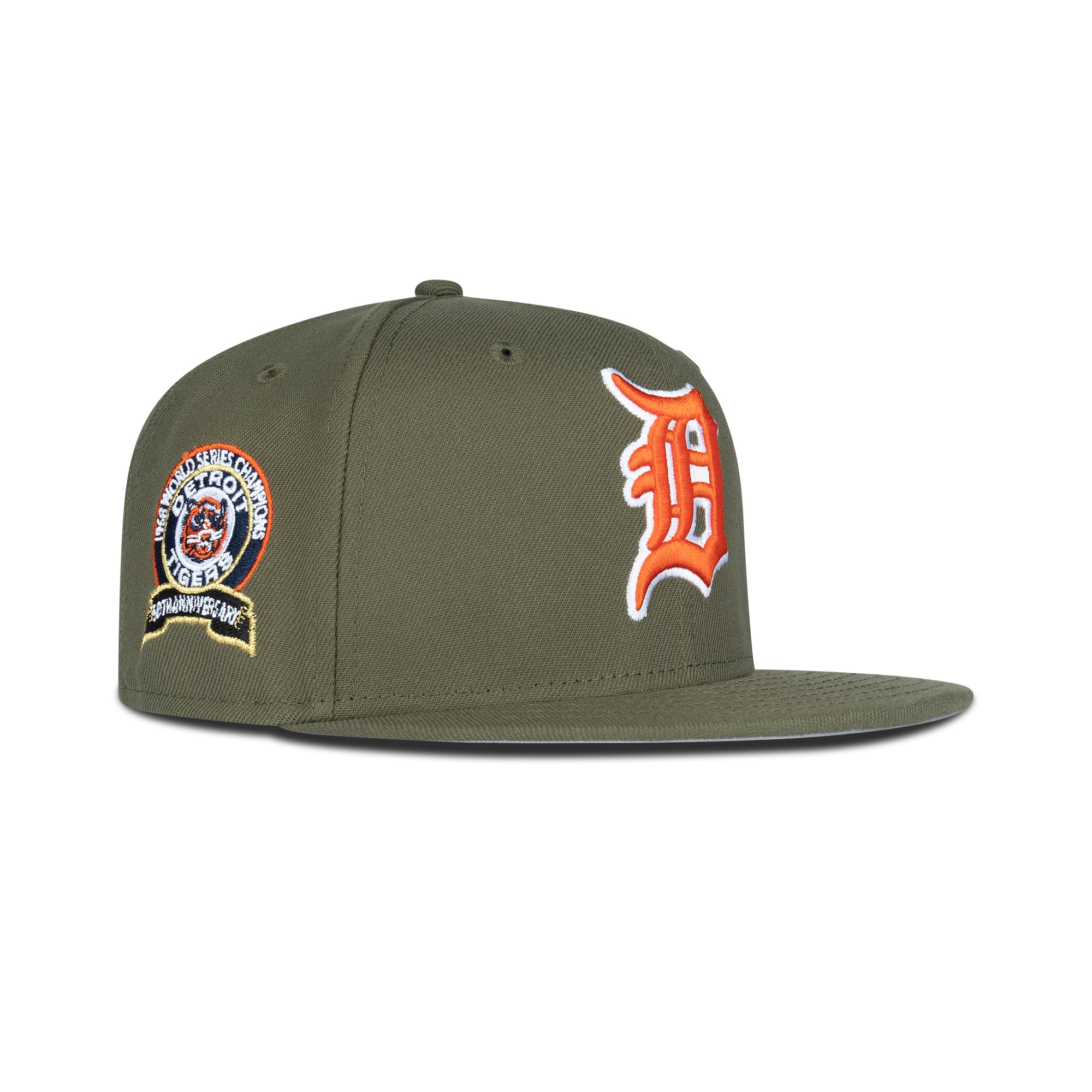 New Era Detroit Tigers Fitted Grey Bottom "Olive Orange" (1968 World Series Embroidery)