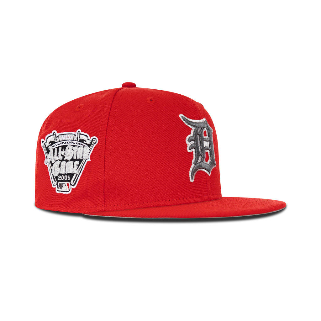 New Era Detroit Tigers Fitted Grey Bottom "Red Metallic Aluminum" (2005 All Star Embroidery)