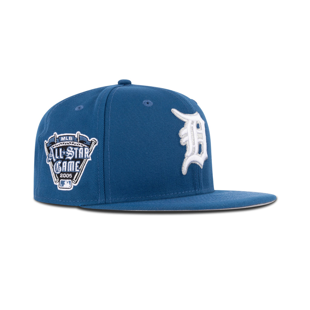 New Era Detroit Tigers Fitted Grey Bottom "Seashore Blue White Metallic Aluminum" (All Star Game 2005 Patch)
