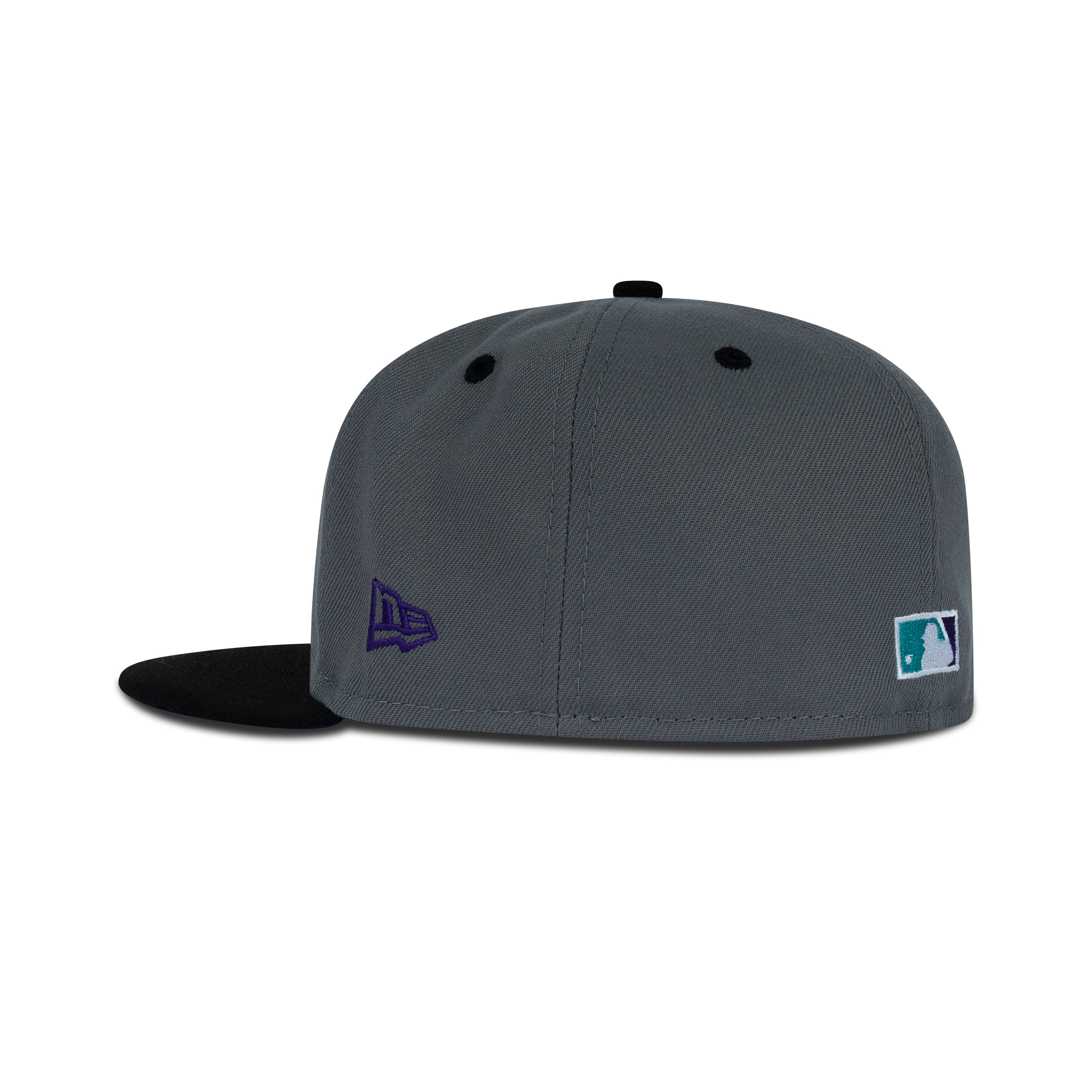 New Era Detroit Tigers Fitted Purple Bottom "Storm Grey Black Purple" (40th Anniversary Embroidery)