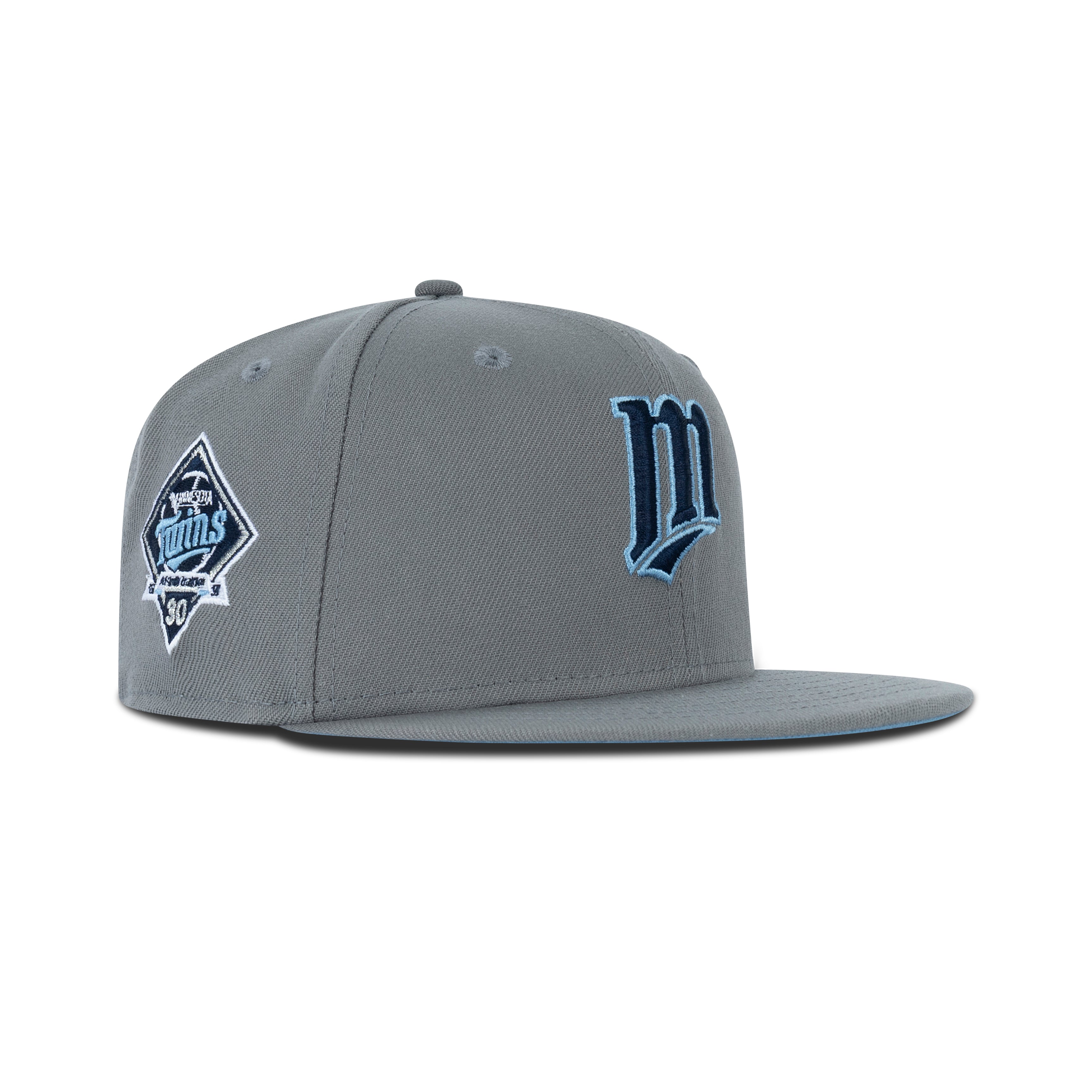New Era Minnesota Twins Fitted Sky Bottom "Storm Grey Navy Sky" (30th Anniversary Embroidery)