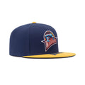 Mitchell & Ness NBA Golden State Warriors Logo Bill Snapback Green Bottom "Navy Yellow"