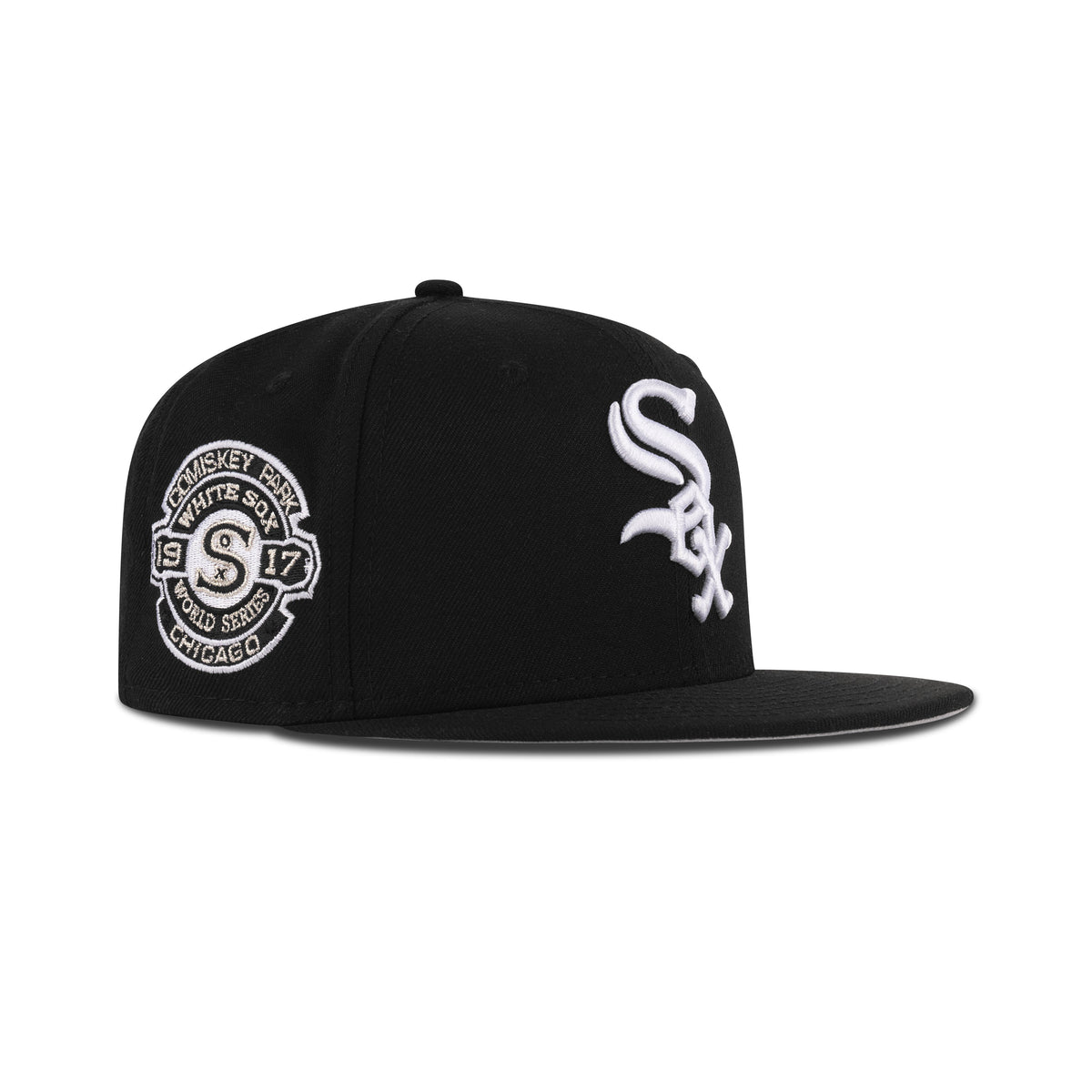 New Era Chicago White Sox Fitted Grey Bottom "Black White" (1917 W.S. Comiskey Park Embroidery)