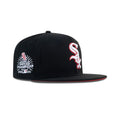 New Era Chicago White Sox Fitted Front Door Red Bottom "Black Front Door Red White" (2005 World Series Champions Embroidery)