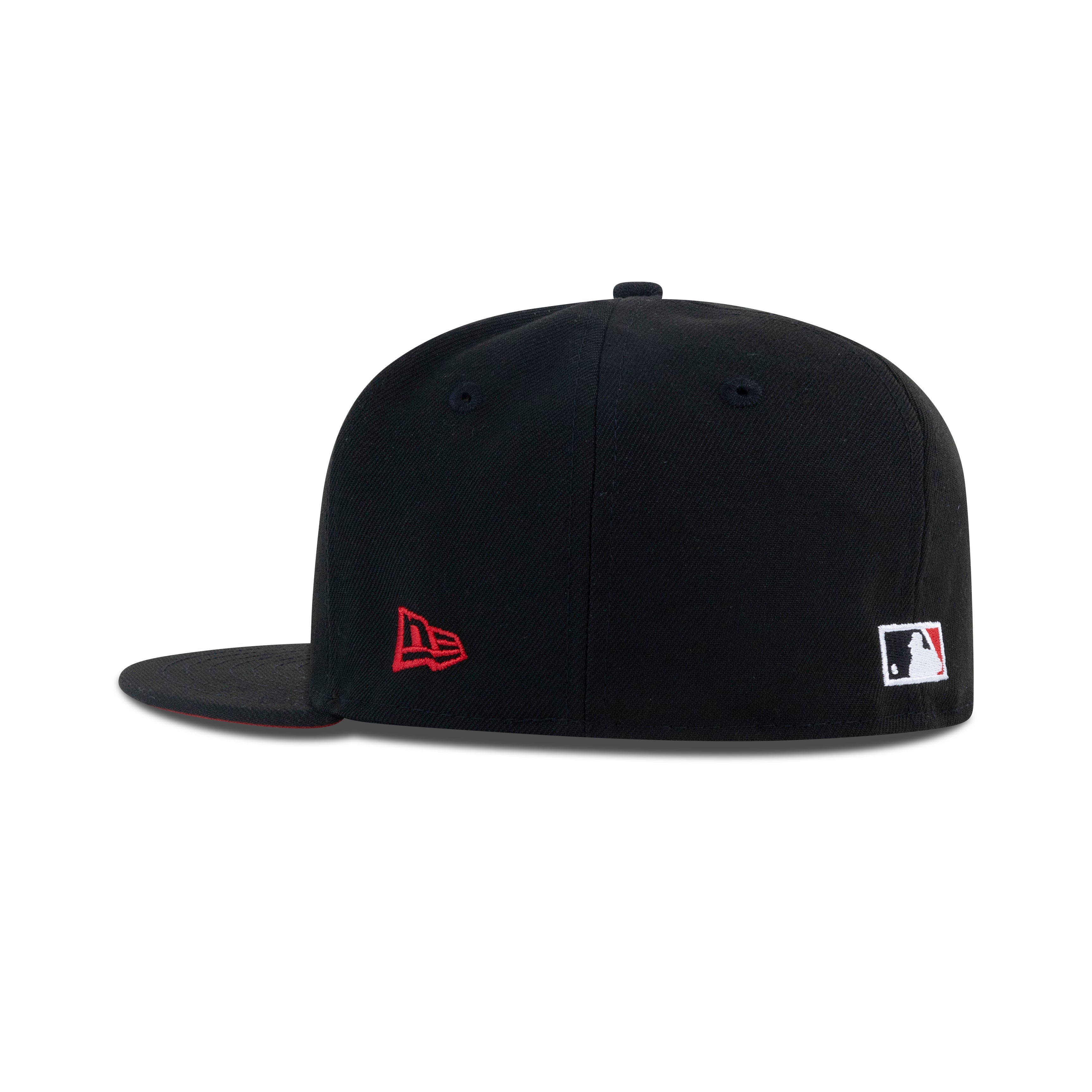 New Era Chicago White Sox Fitted Front Door Red Bottom "Black Front Door Red White" (2005 World Series Champions Embroidery)