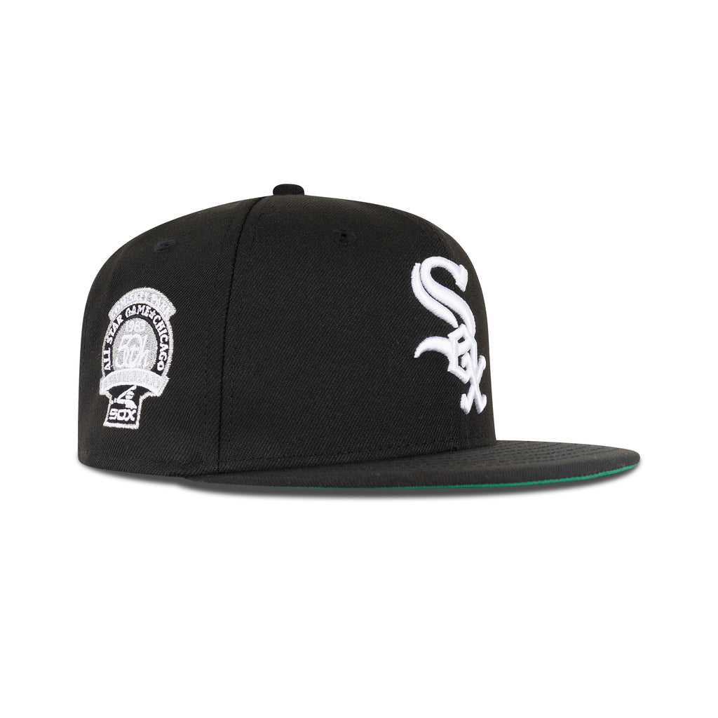New Era Chicago White Sox Fitted Green Bottom "Black White" (1983 All Star Game Embroidery)