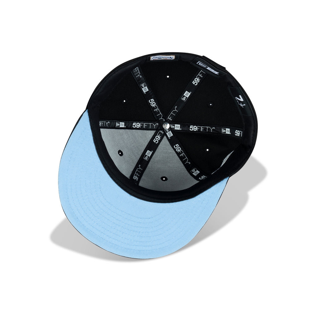 New Era Chicago White Sox Fitted Sky Blue Bottom "Black" (2005 World Series Embroidery)
