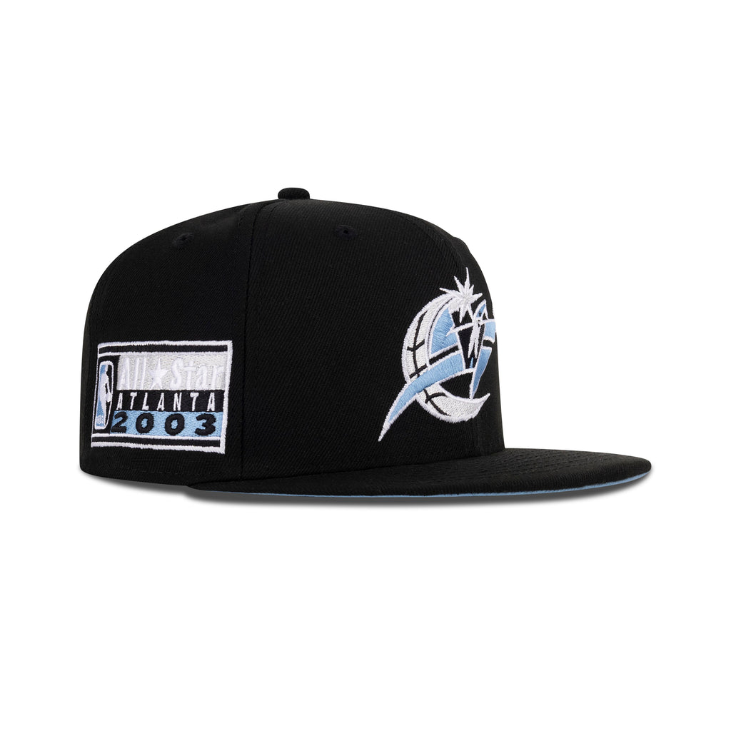 New Era Washington Wizards Fitted Sky Bottom "Black Sky" (2003 All Star Game Embroidery)
