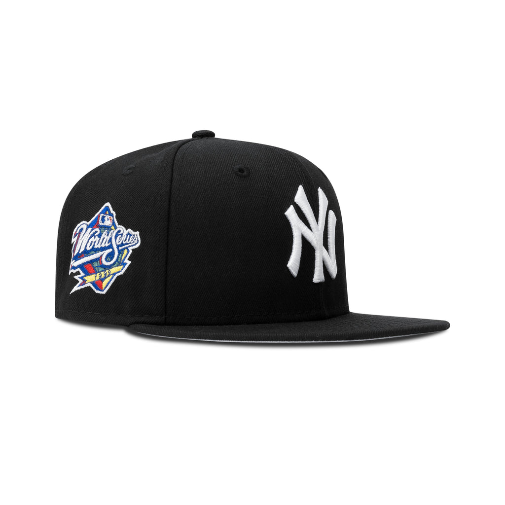 New Era New York Yankees Fitted Grey Bottom "Black White" (1999 World Series Embroidery)