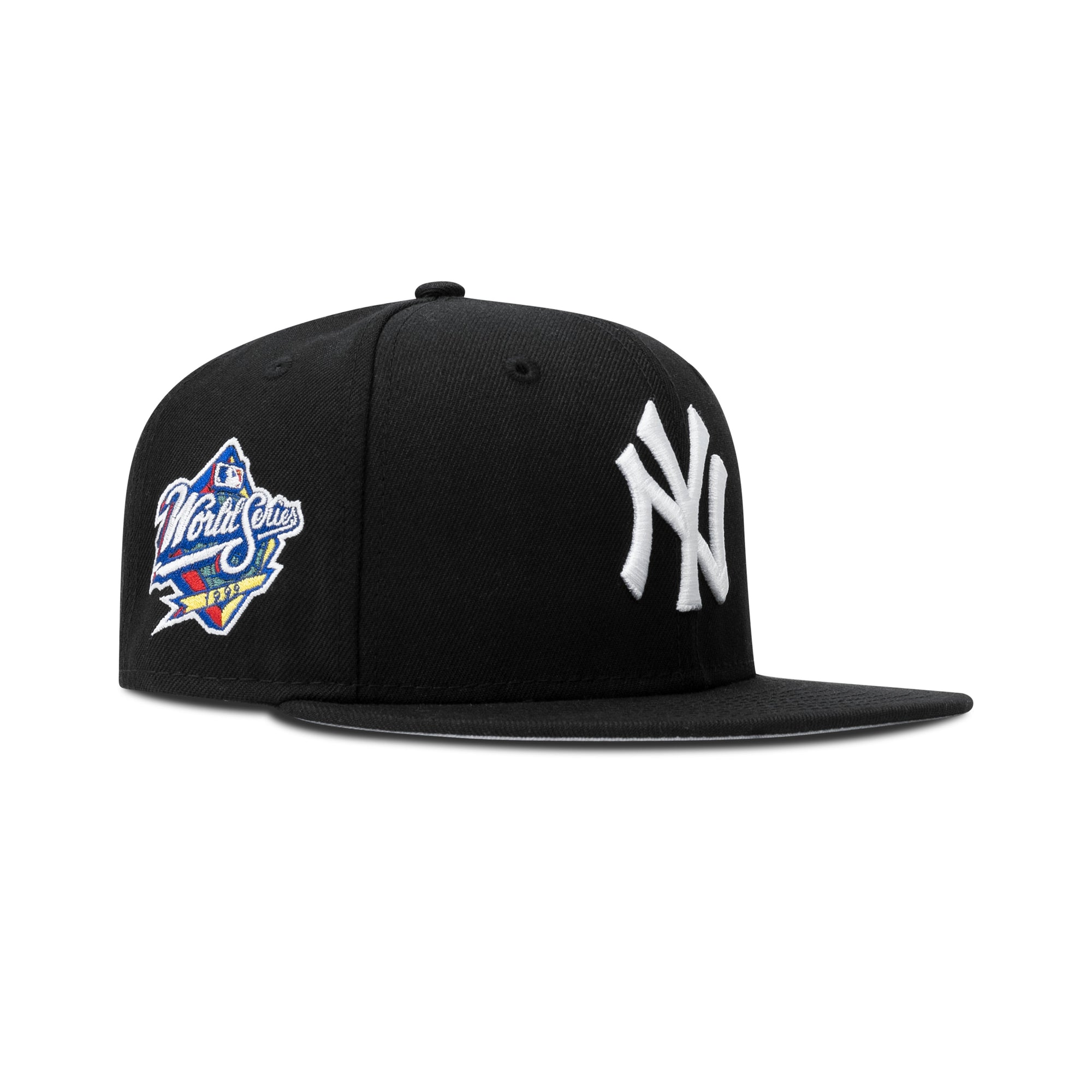 New Era New York Yankees Fitted Grey Bottom "Black White" (1999 World Series Embroidery)