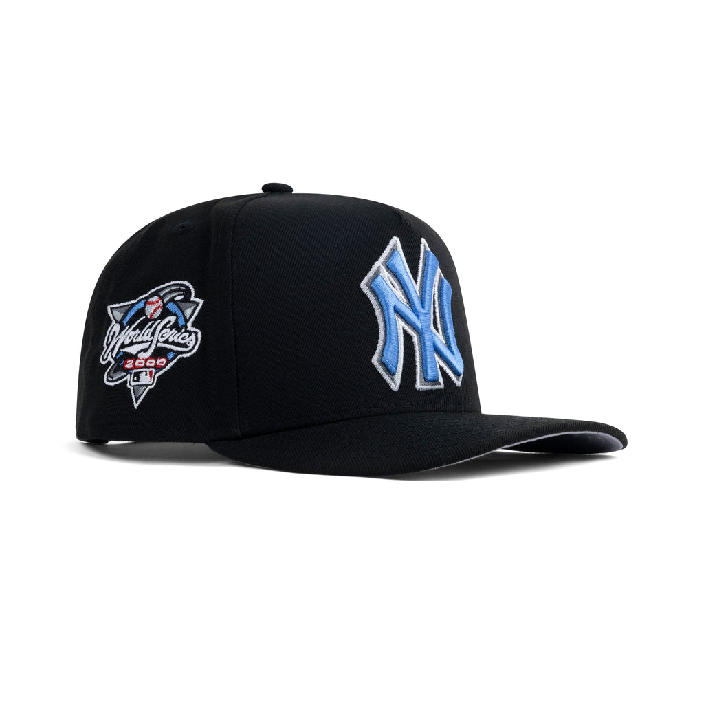 New Era New York Yankees A-Frame Snapback Grey Bottom "Black Magic Blue White" (2000 World Series Embroidery)