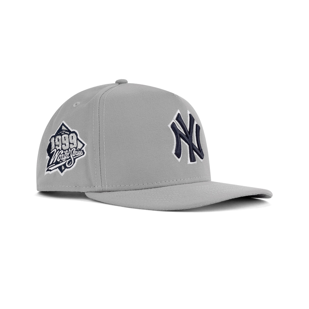 New Era New York Yankees A-Frame Gray Bottom "Gray Snow White Midnight Navy" (1999 World Series Embroidery)