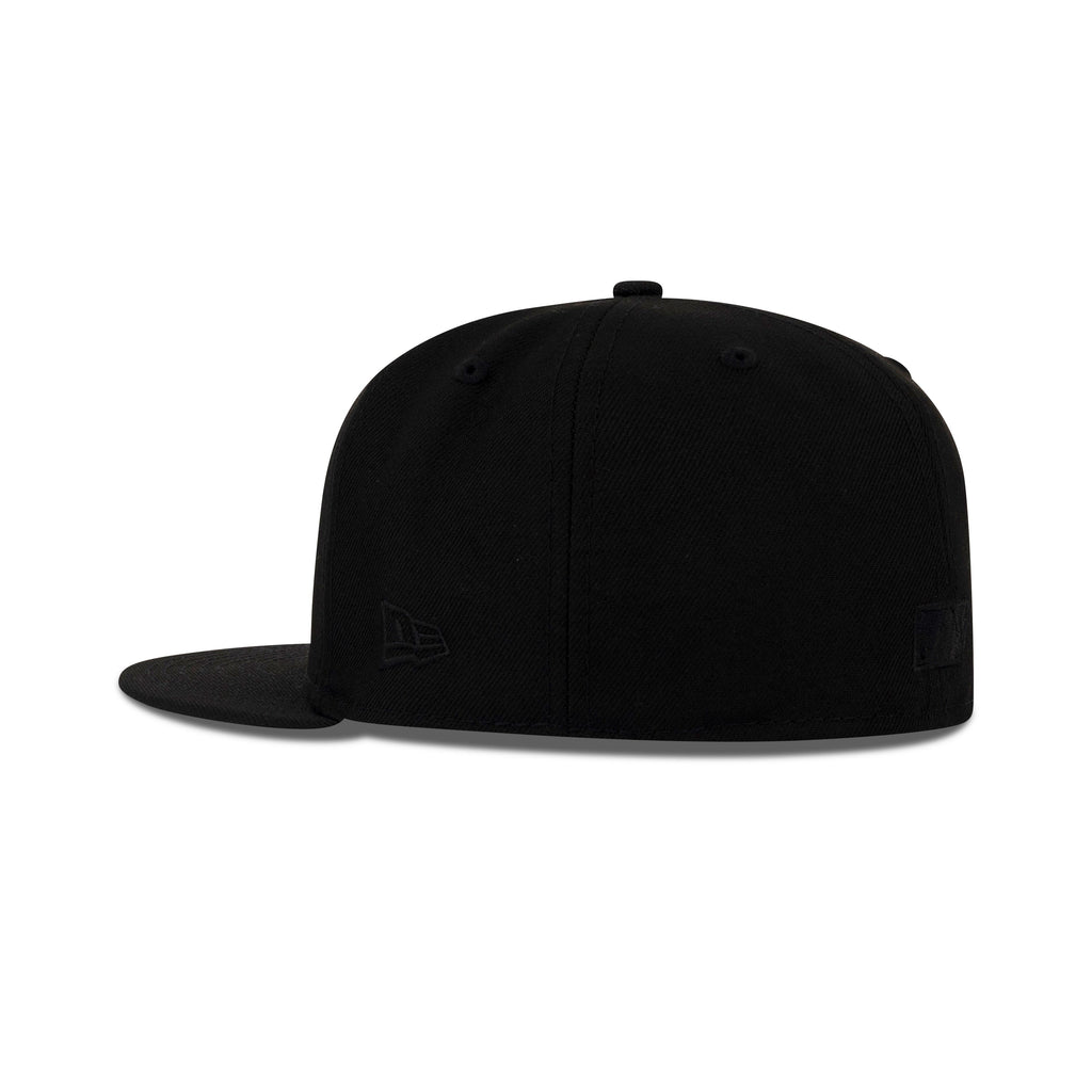 New Era New York Mets Fitted Grey Bottom "Black Black" (50th Anniversary Embroidery)