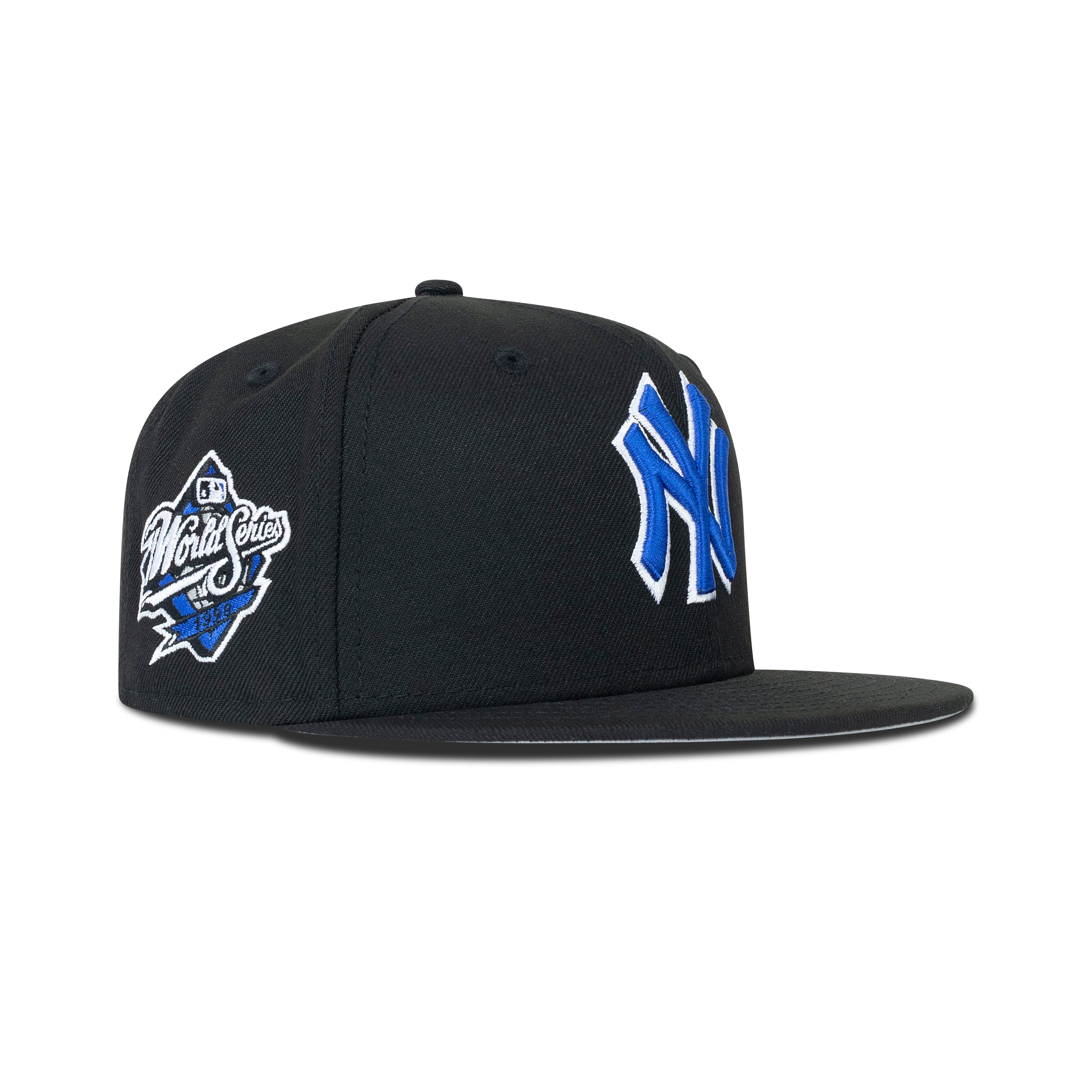 New Era New York Yankees Fitted Grey Bottom "Black Royal Blue" (1999 World Series Embroidery)
