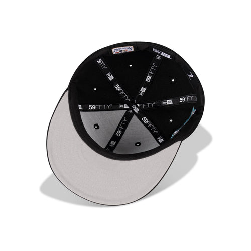 New Era New York Yankees Fitted Grey Bottom "Black Vice Blue Purple" (2000 World Series Embroidery)