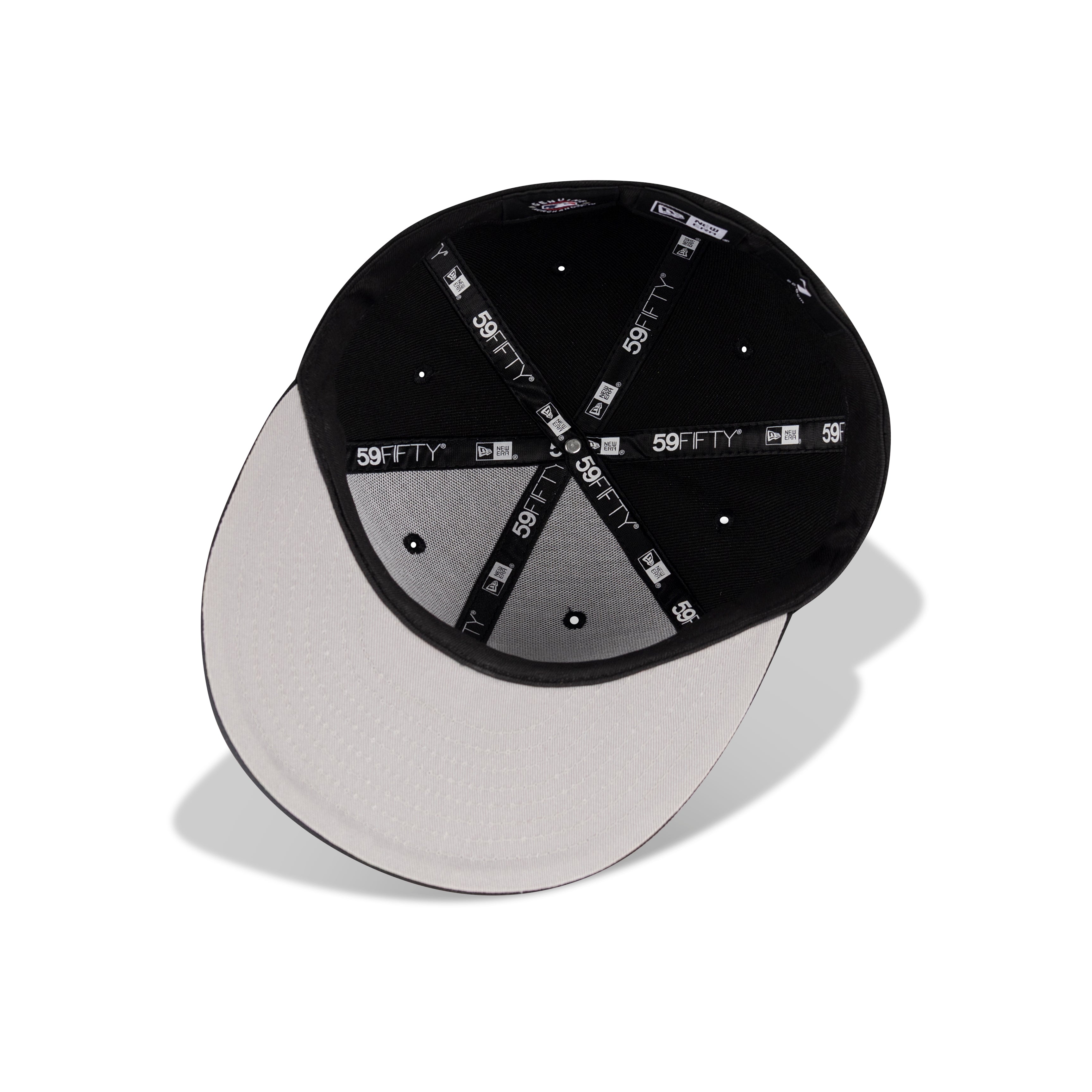 New Era New York Yankees Fitted Grey Bottom "Black White"