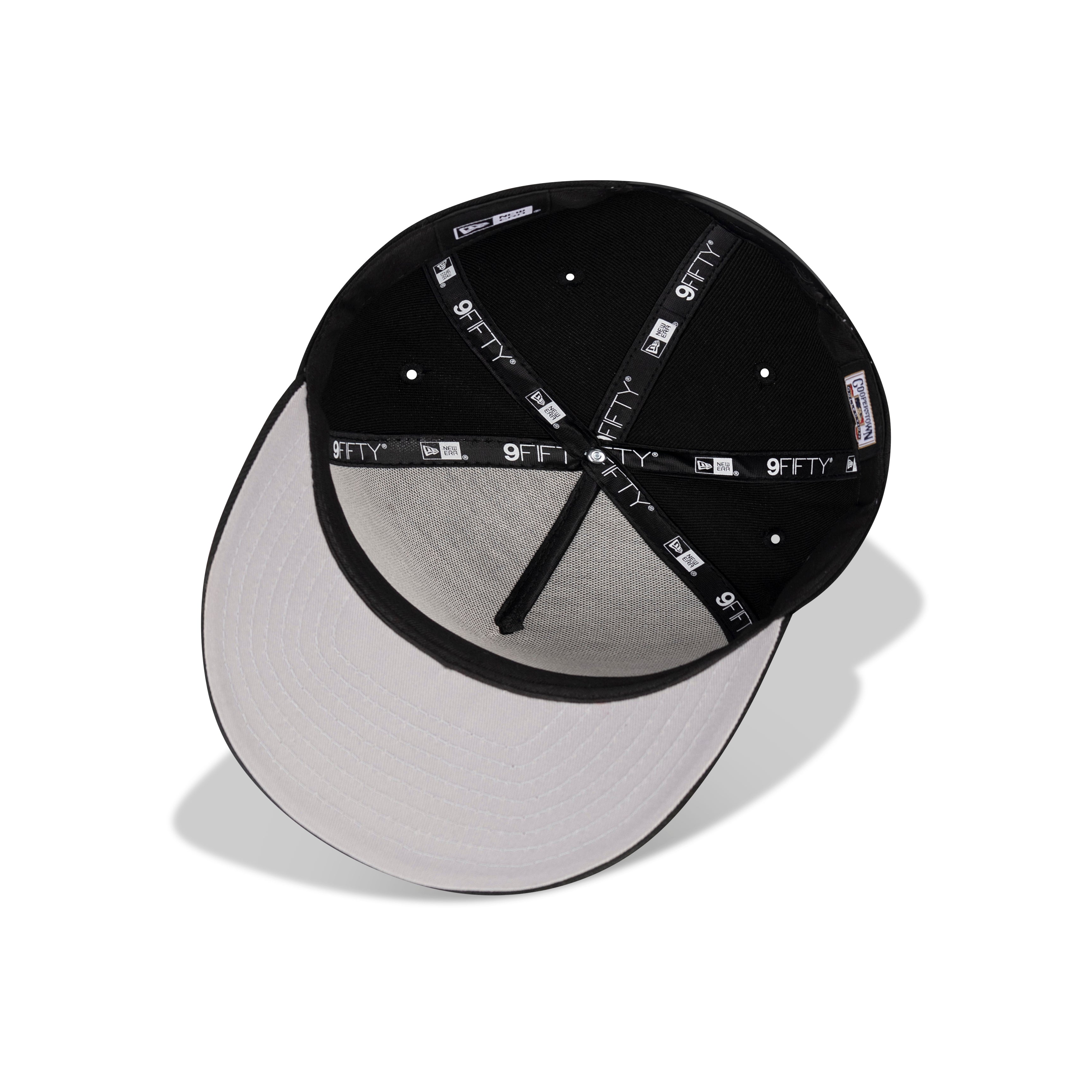 New Era New York Yankees A-Frame Snapback Grey Bottom "Black White" (1999 World Series Embroidery)