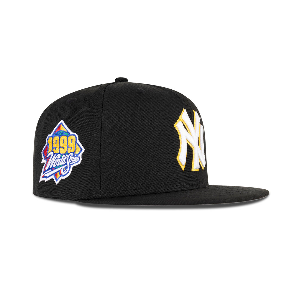New Era New York Yankees Fitted Grey Bottom "Black Yellow White" (1999 World Series Embroidery)