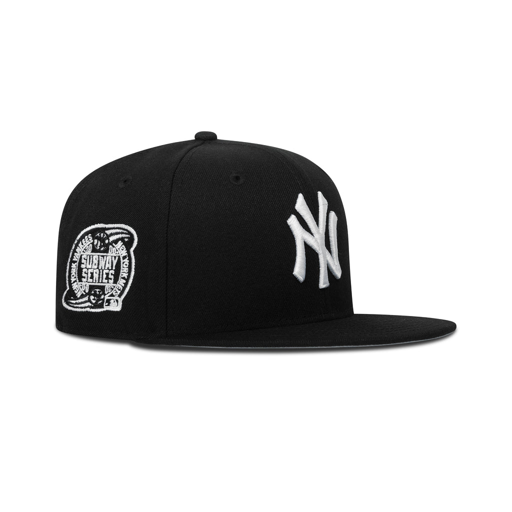 New Era New York Yankees Fitted Grey Bottom "Black White" (2000 Subway Series Embroidery)