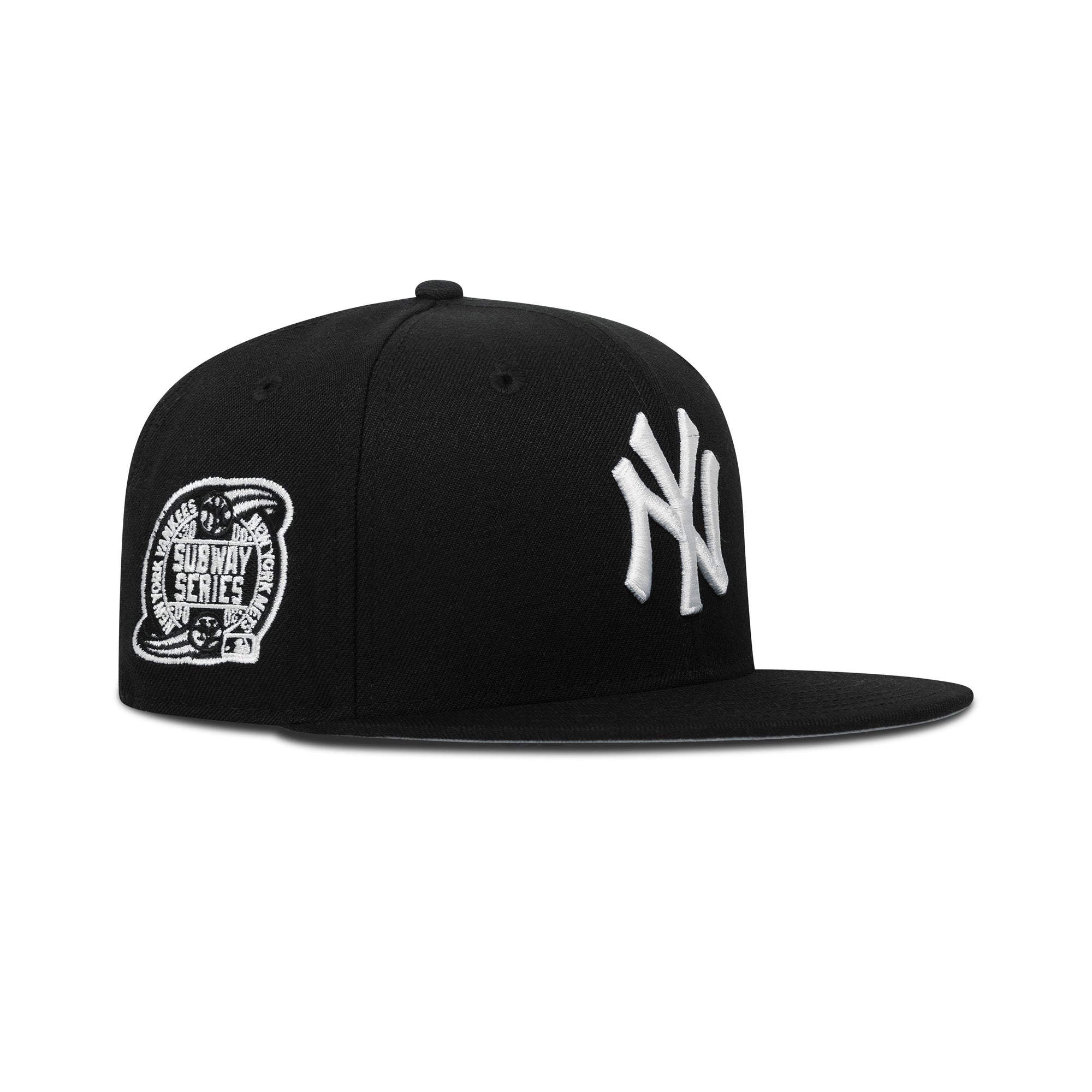 New Era New York Yankees Fitted Grey Bottom "Black White" (2000 Subway Series Embroidery)