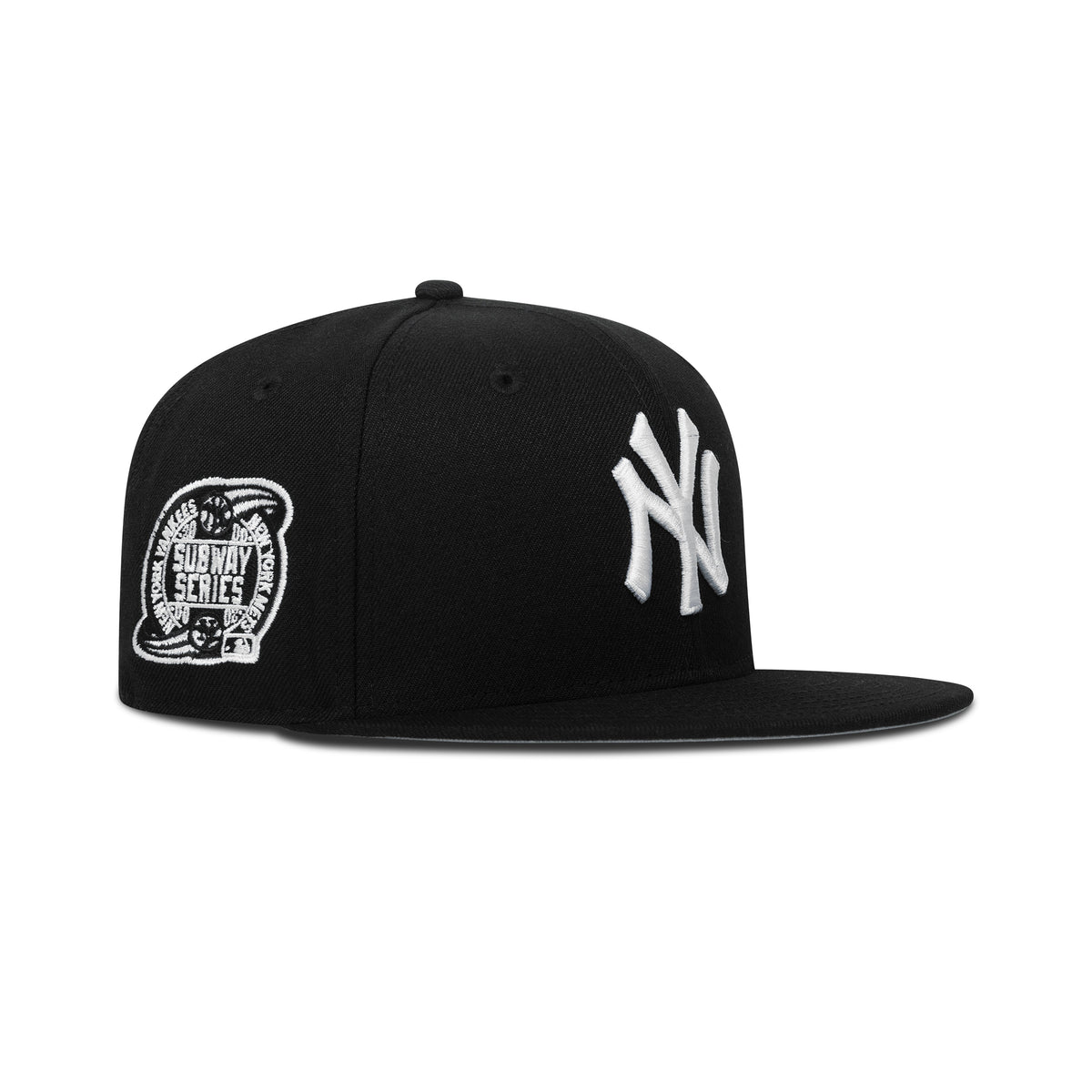 New Era New York Yankees Fitted Grey Bottom "Black White" (2000 Subway Series Embroidery)