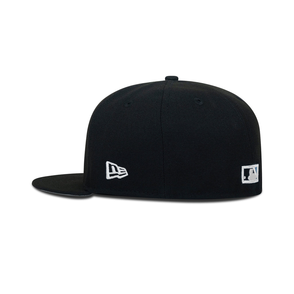 New Era New York Yankees Fitted Grey Bottom "Black White" (2000 Subway Series Embroidery)