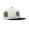 New Era New York Yankees Fitted Green Bottom "Cream Black" (Statue of Liberty & 75Th World Series Embroidery)